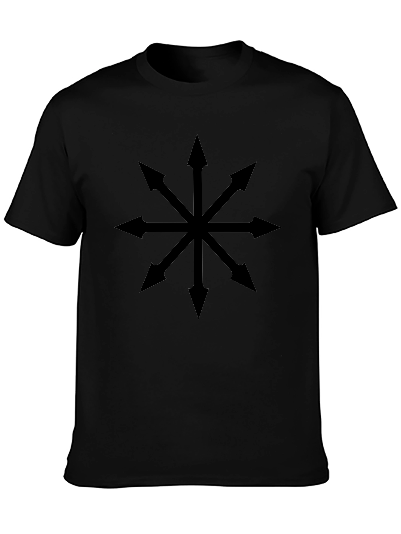 Chaos Star T-Shirt - Black Cotton Blend
