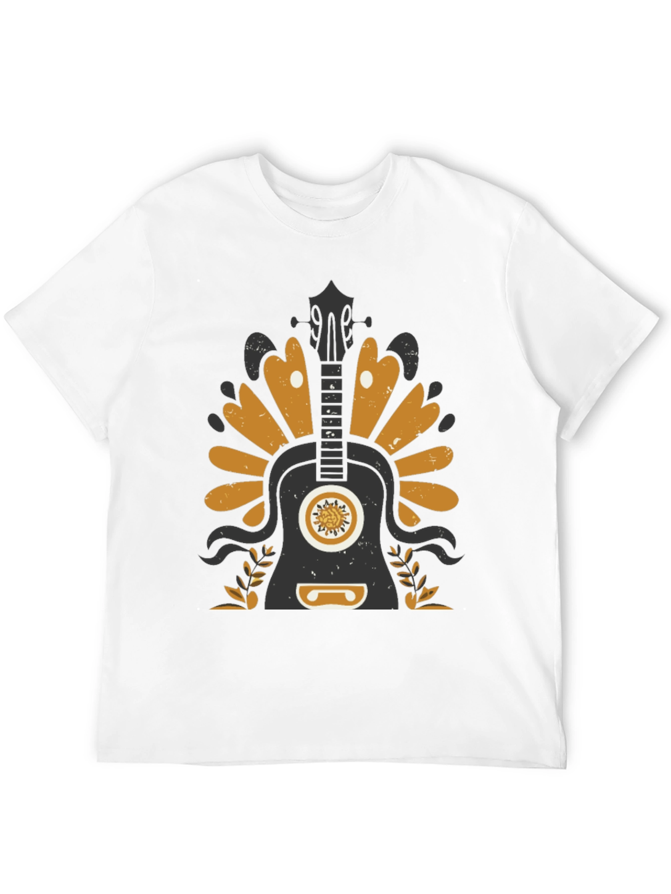 Guitar Graphic T-Shirt - Black