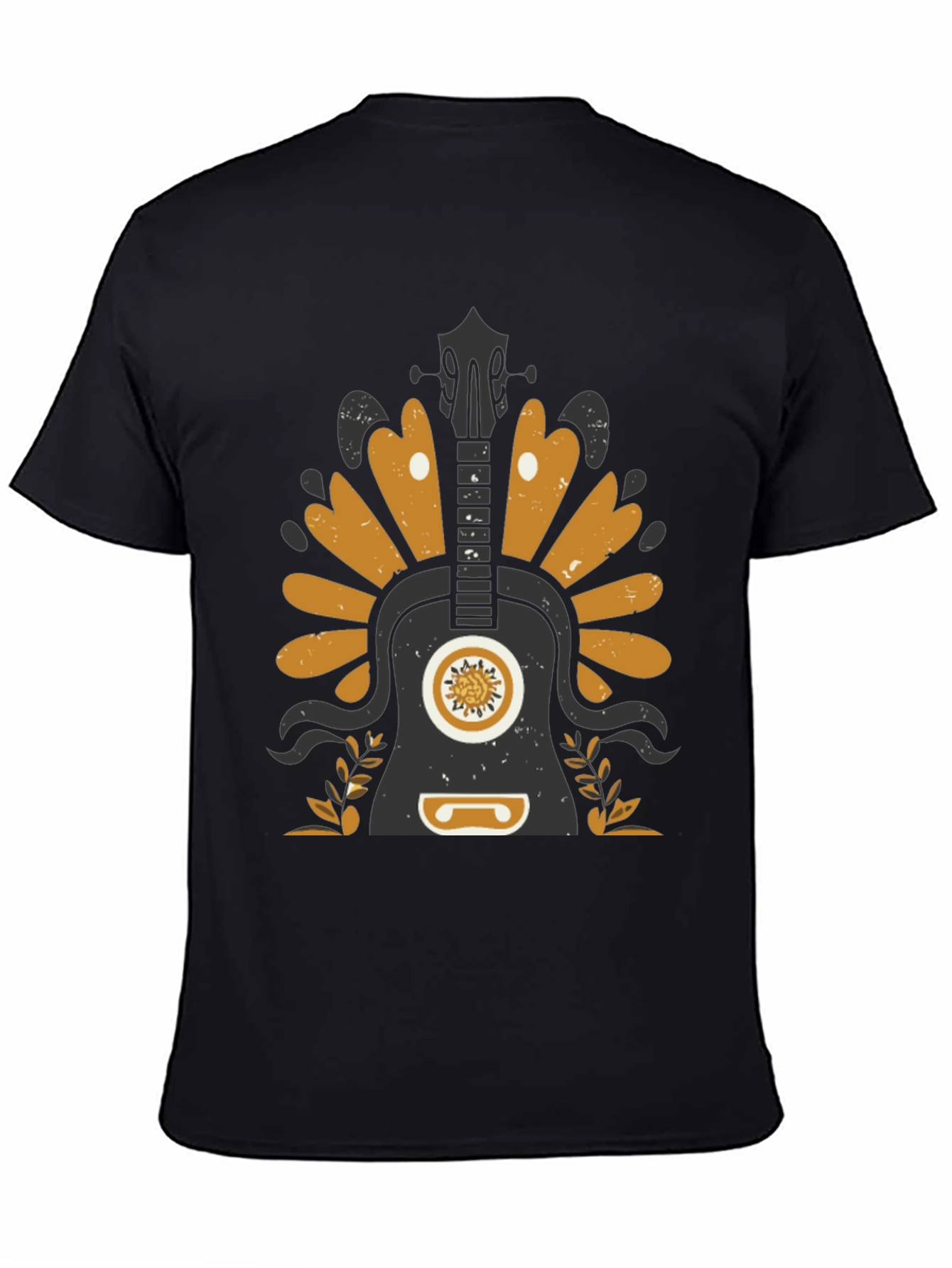 Guitar Graphic T-Shirt - Black