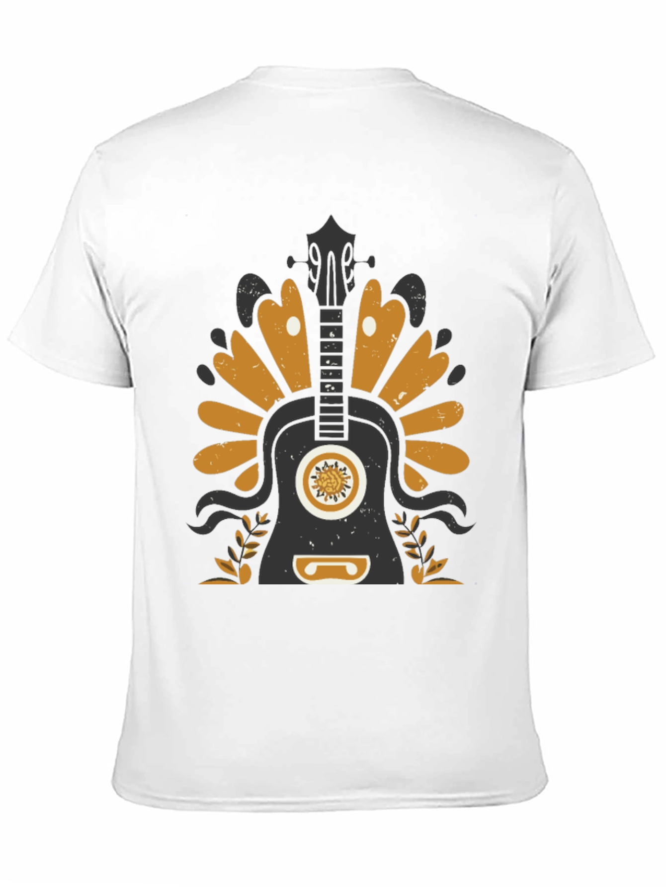 Guitar Graphic T-Shirt - Black