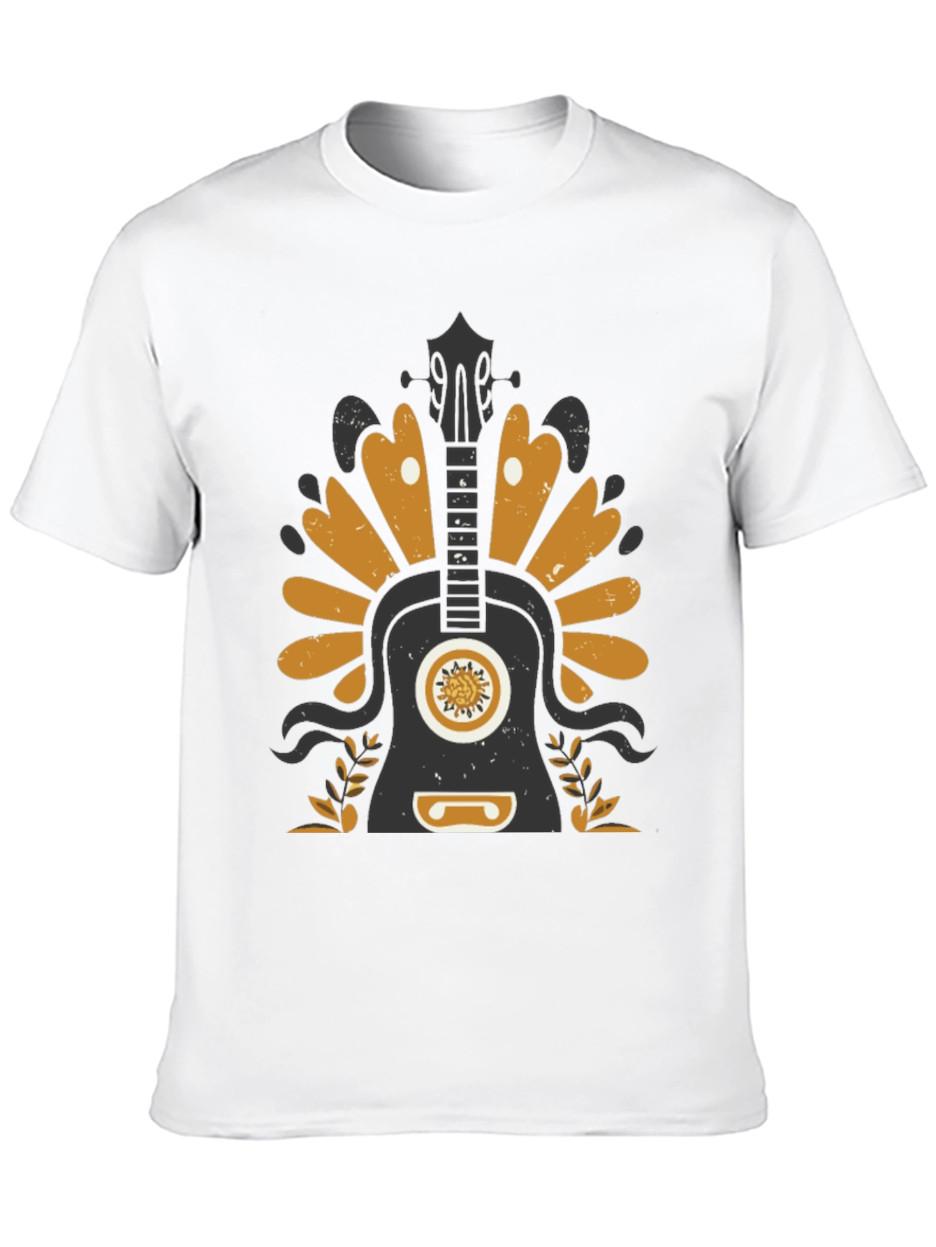 Guitar Graphic T-Shirt - Black