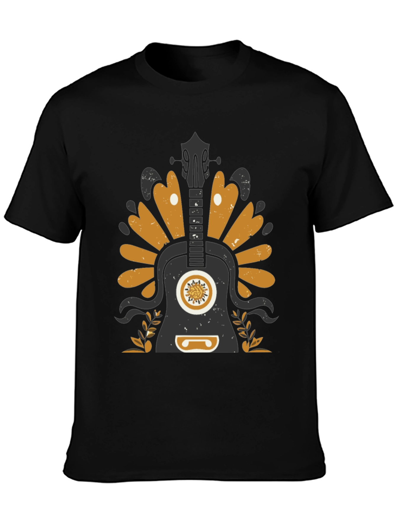 Guitar Graphic T-Shirt - Black