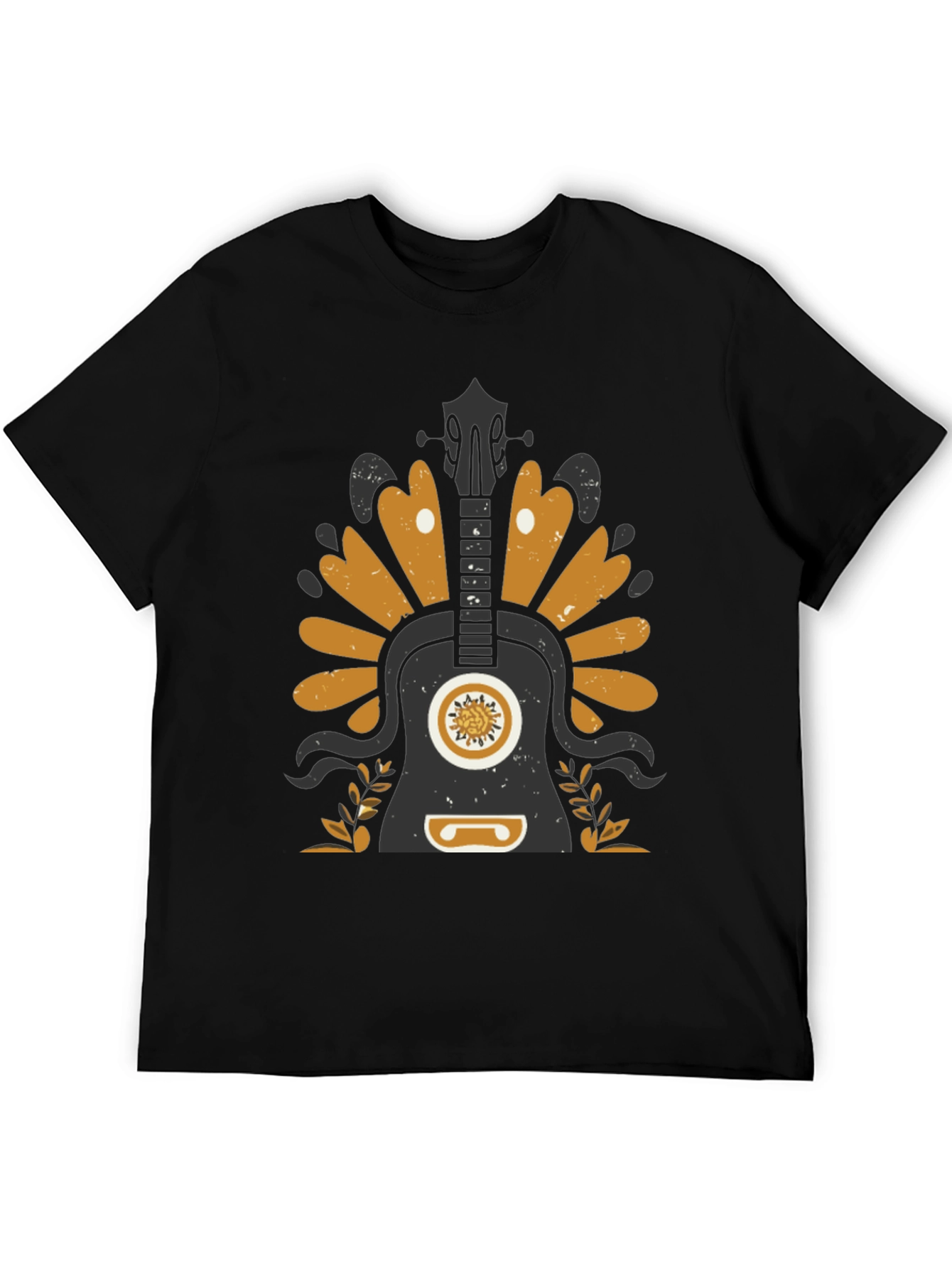 Guitar Graphic T-Shirt - Black