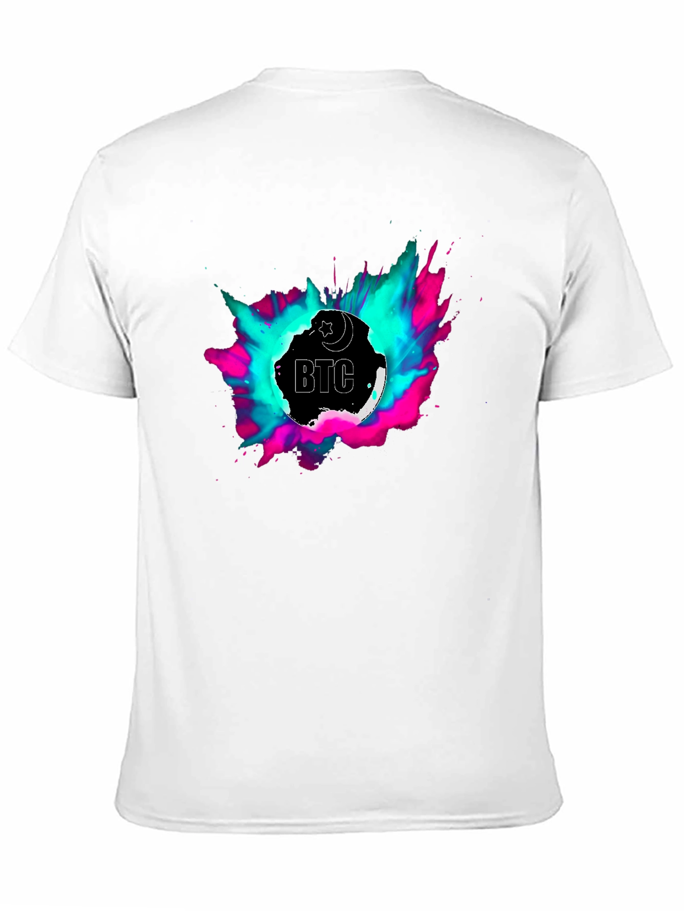 BTC T-Shirt - Crescent Moon Crypto Tee