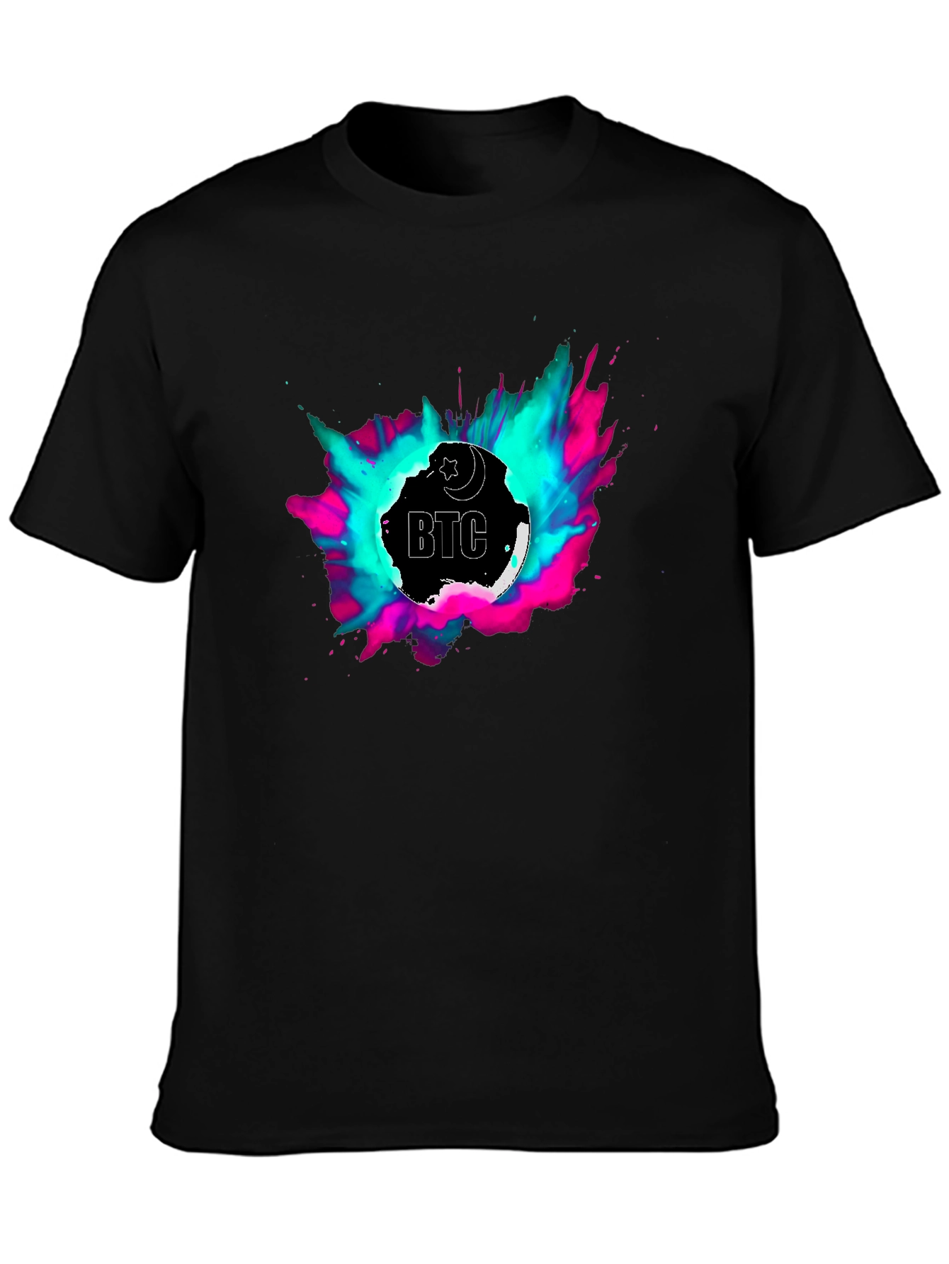 BTC T-Shirt - Crescent Moon Crypto Tee
