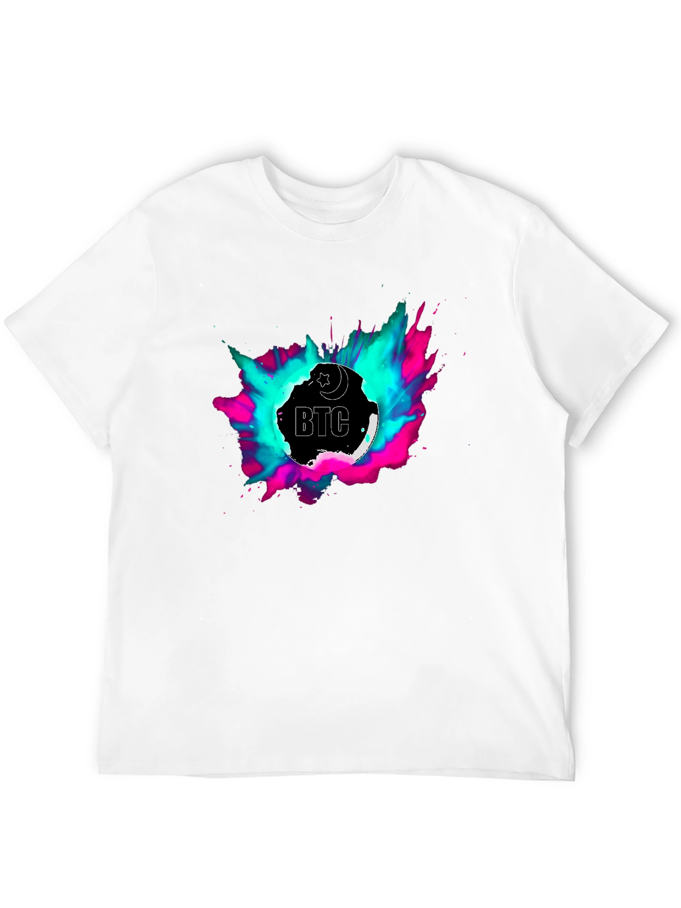 BTC T-Shirt - Crescent Moon Crypto Tee