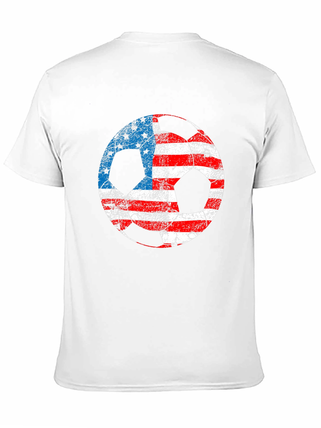 USA Flag Soccer Ball Graphic T-Shirt