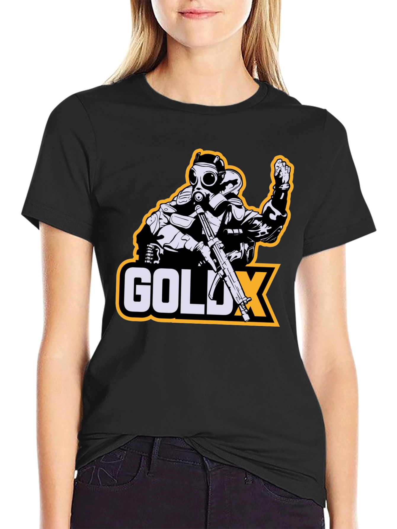 GOLDX Gas Mask Graphic Tee - Stylish & Unique