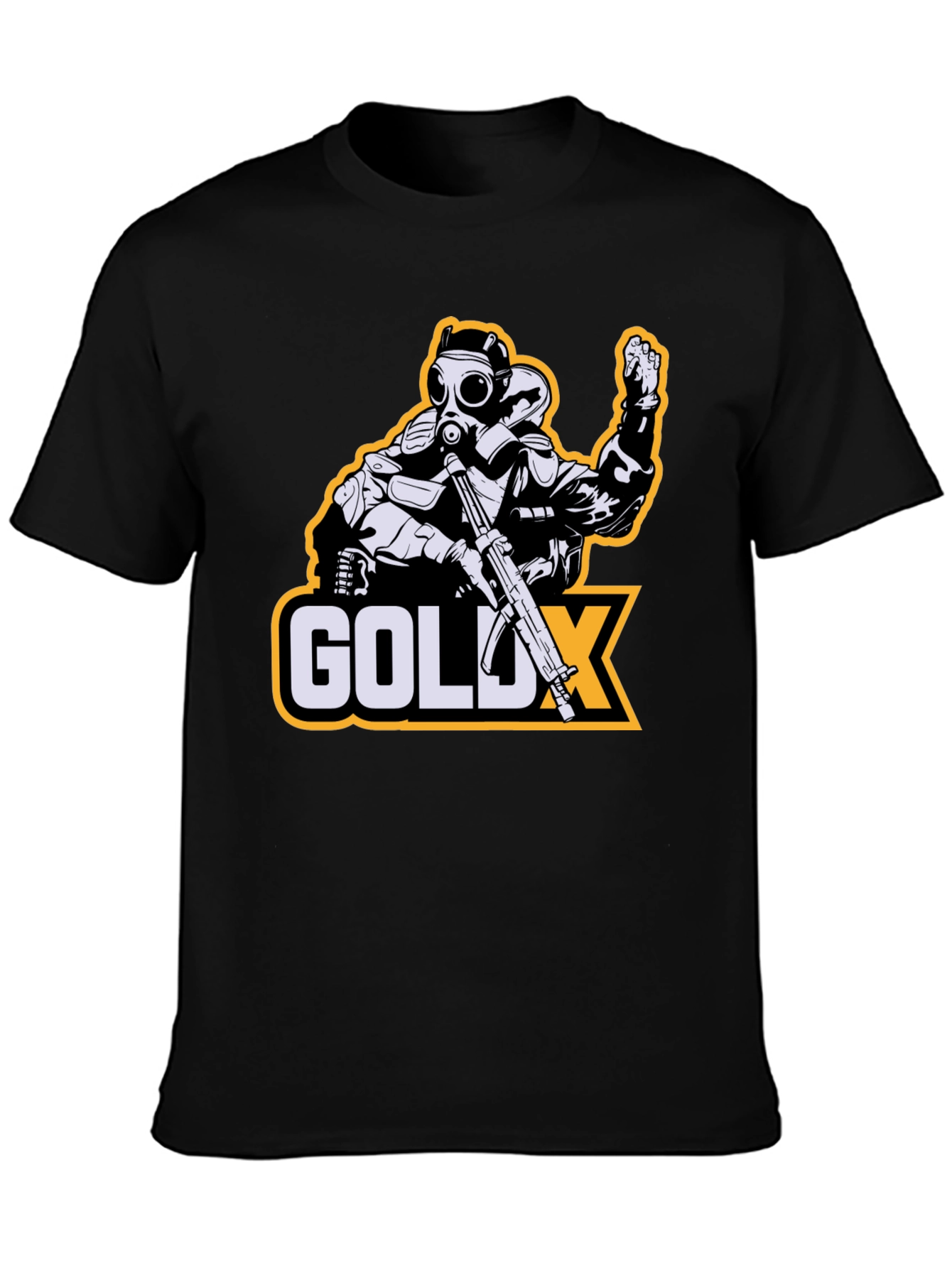 GOLDX Gas Mask Graphic Tee - Stylish & Unique