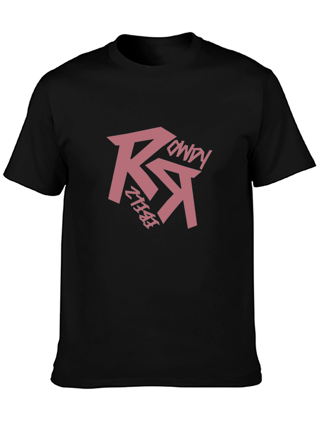 Rebelz Rowdy Black Graphic Tee