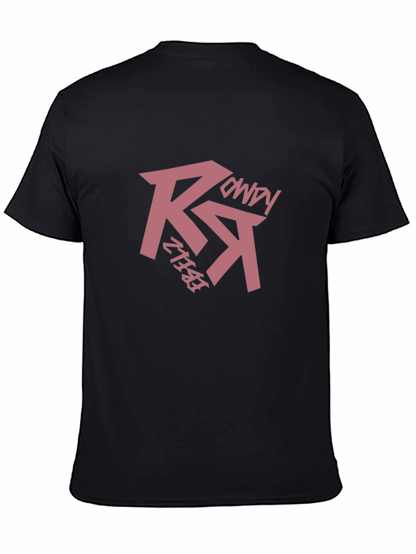 Rebelz Rowdy Black Graphic Tee