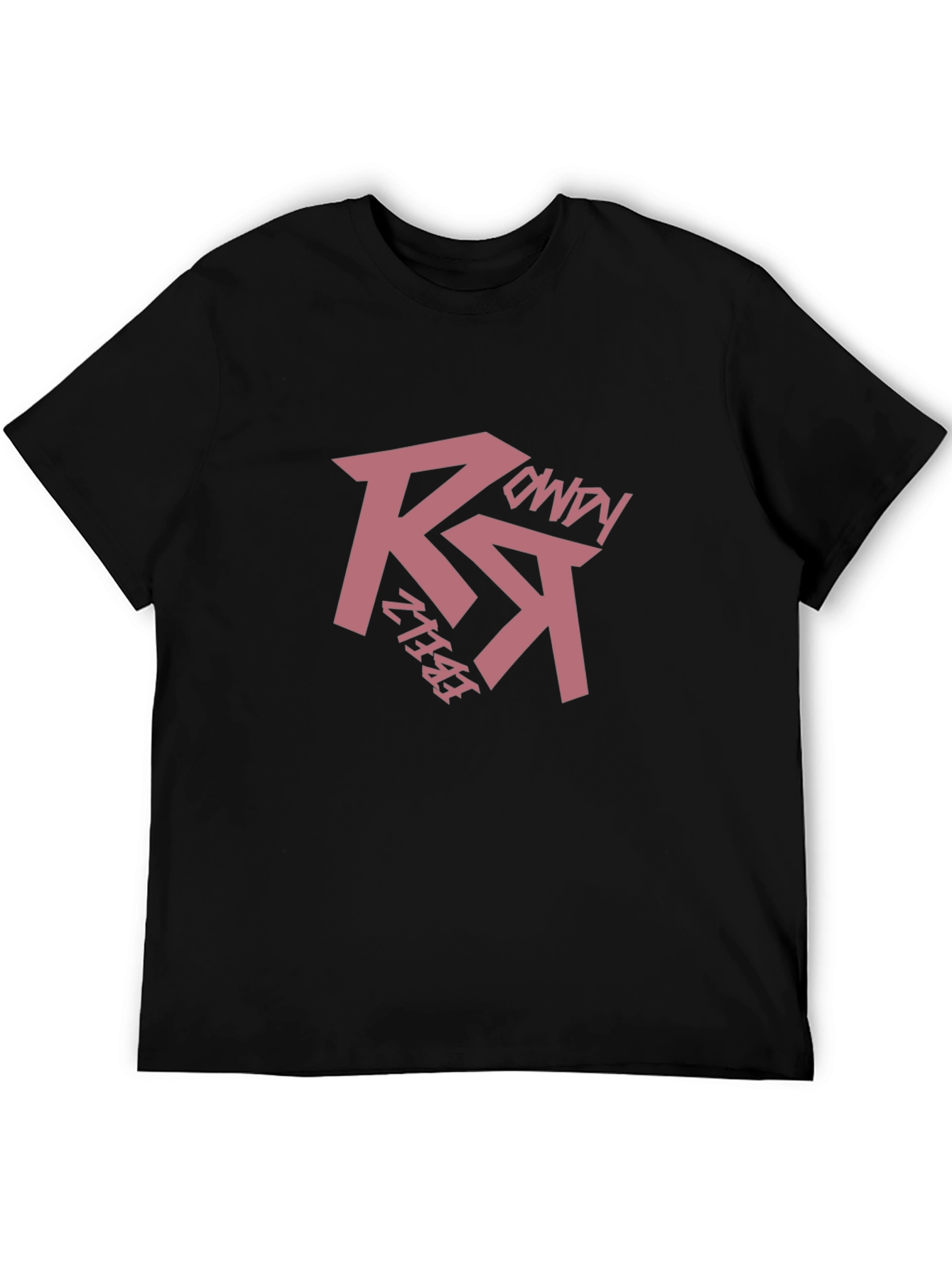Rebelz Rowdy Black Graphic Tee