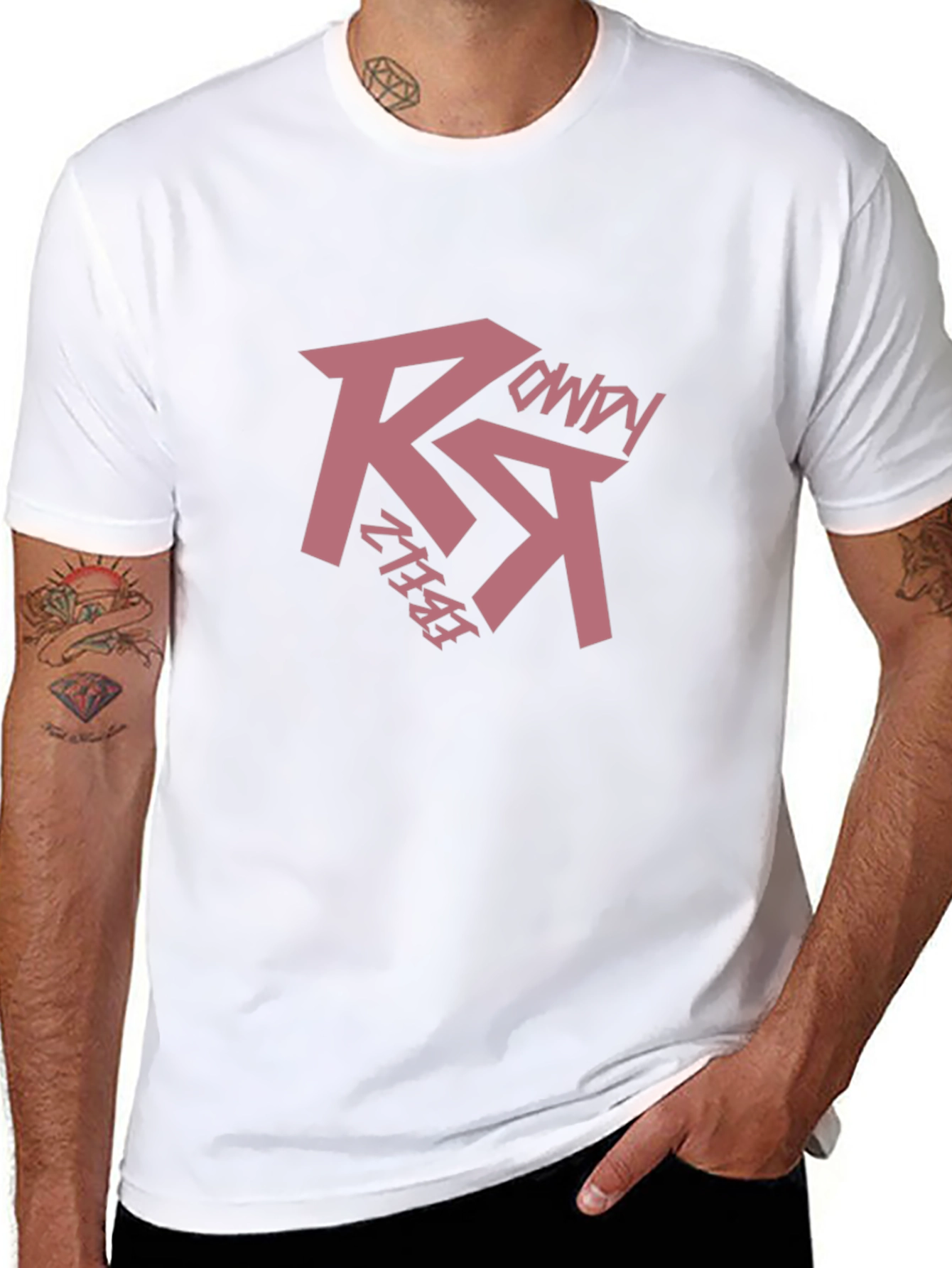 Rebelz Rowdy Black Graphic Tee