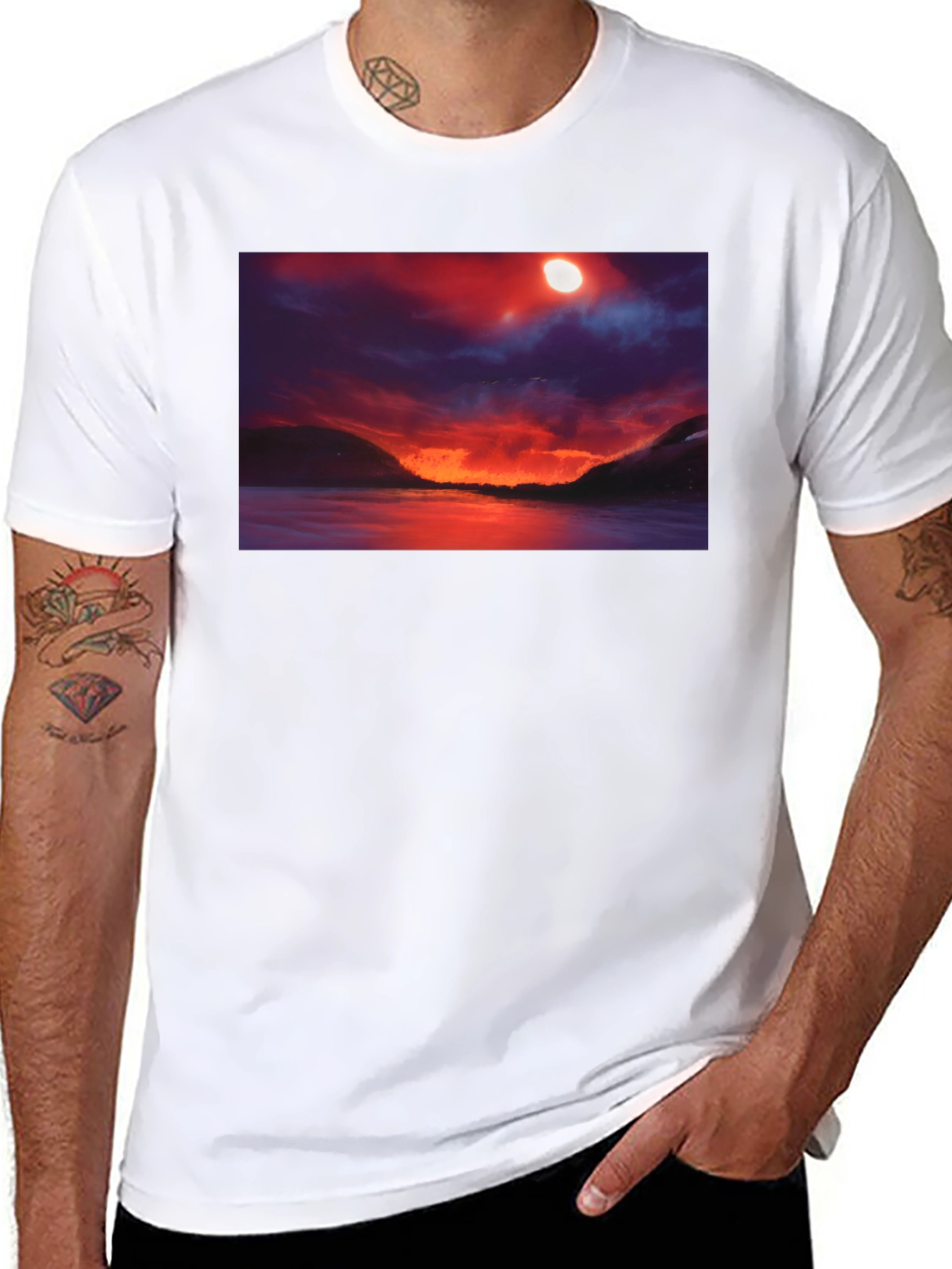 Sunset Lake Graphic T-Shirt