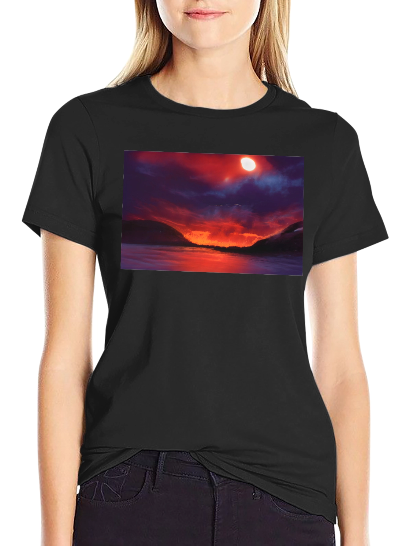 Sunset Lake Graphic T-Shirt