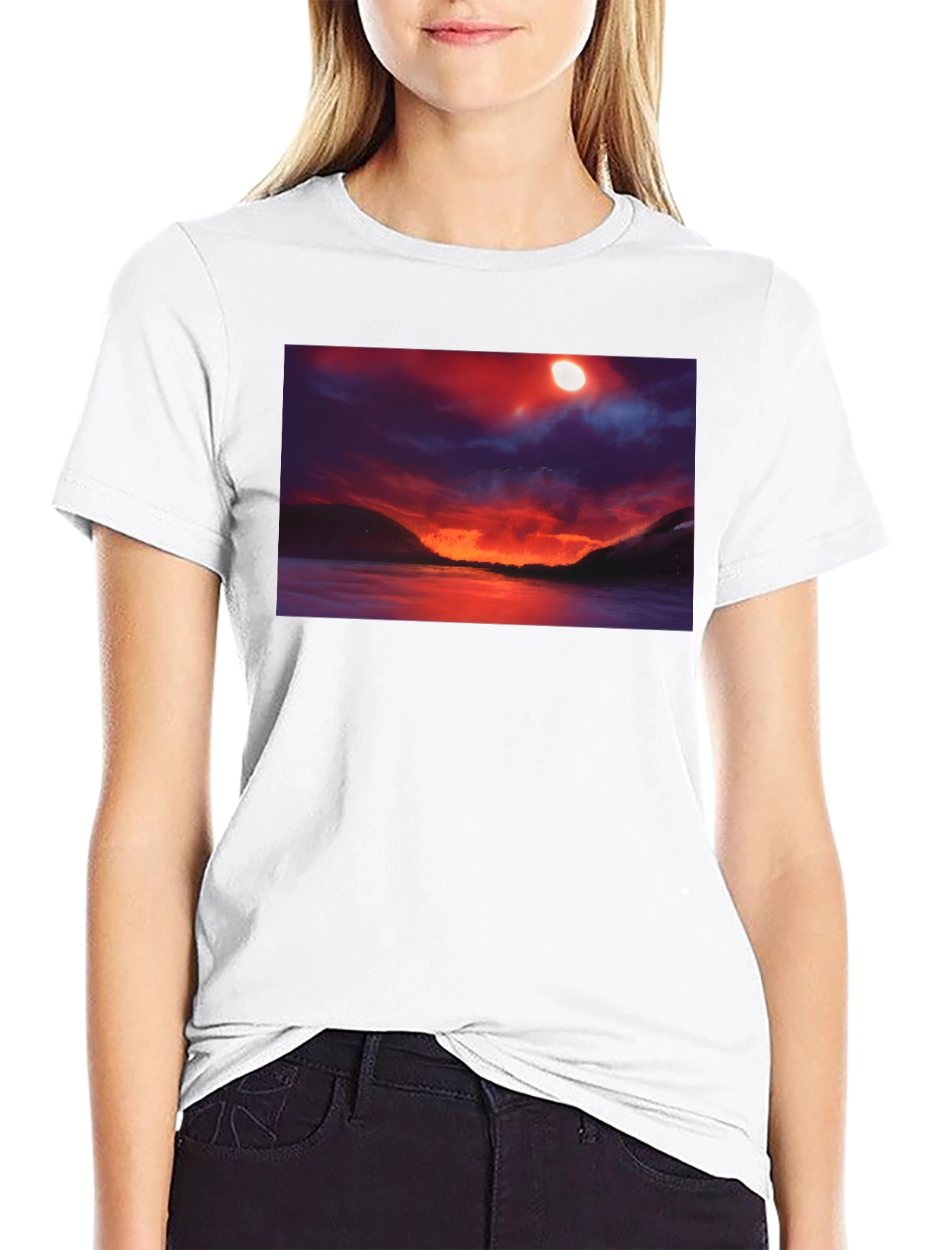 Sunset Lake Graphic T-Shirt