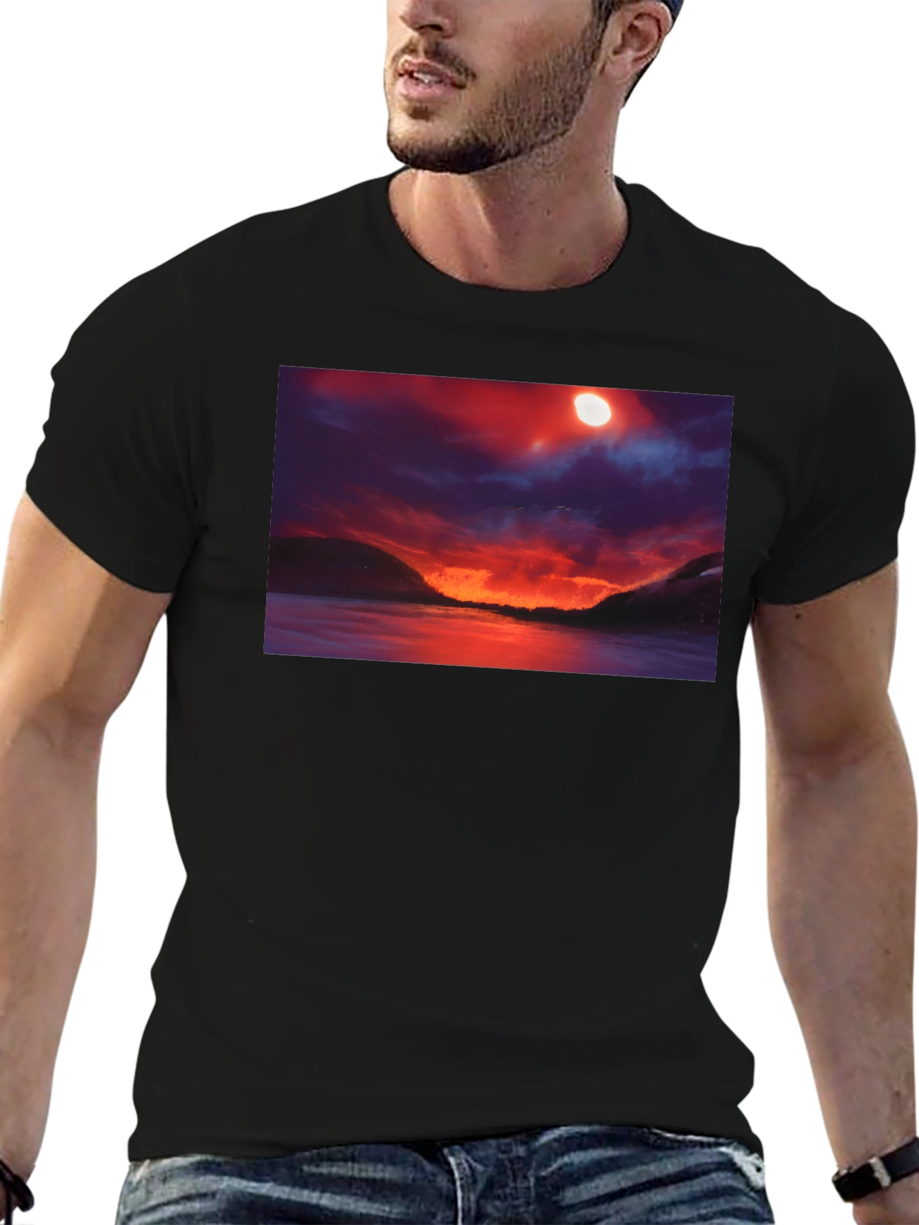 Sunset Lake Graphic T-Shirt