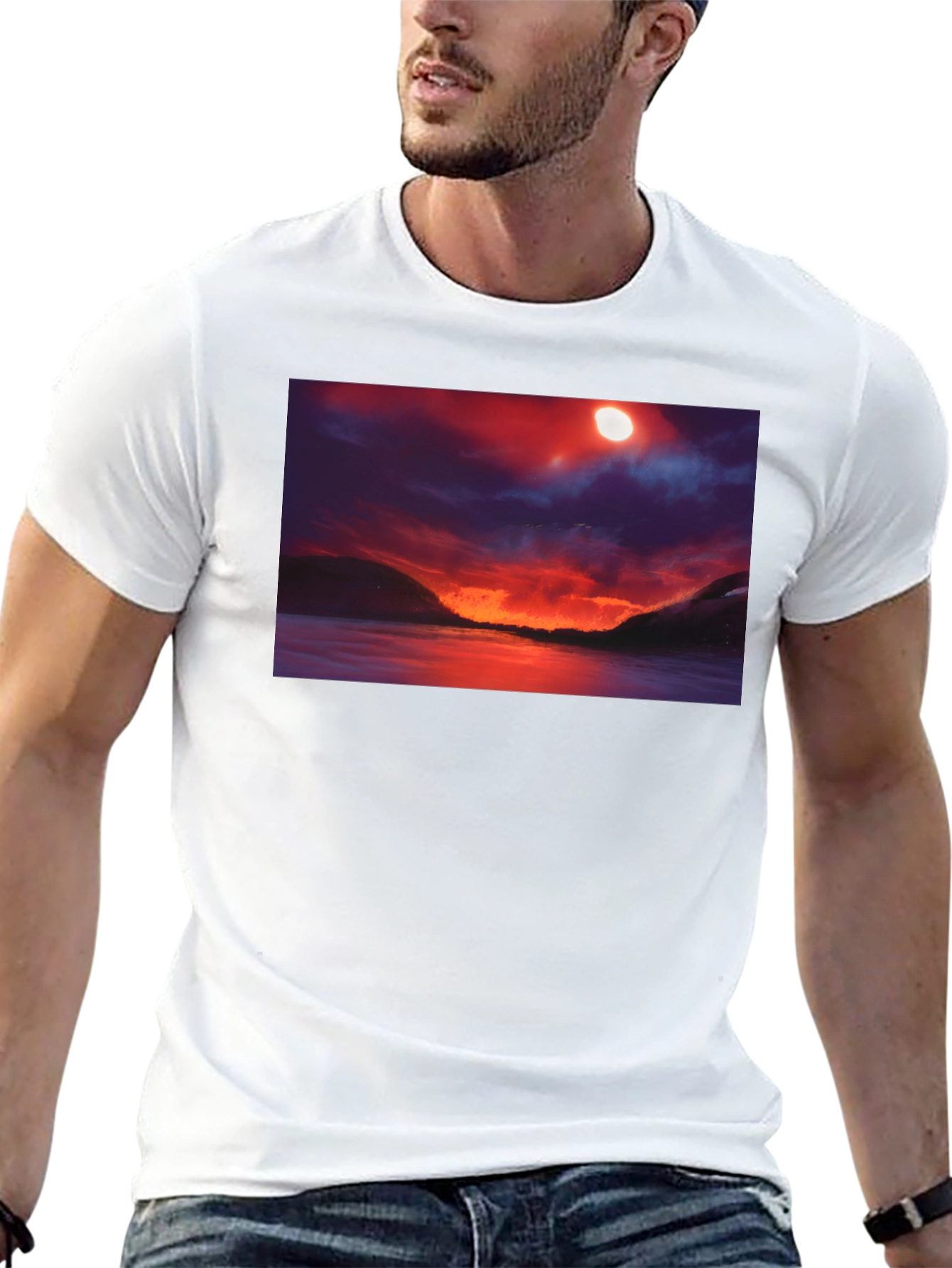 Sunset Lake Graphic T-Shirt
