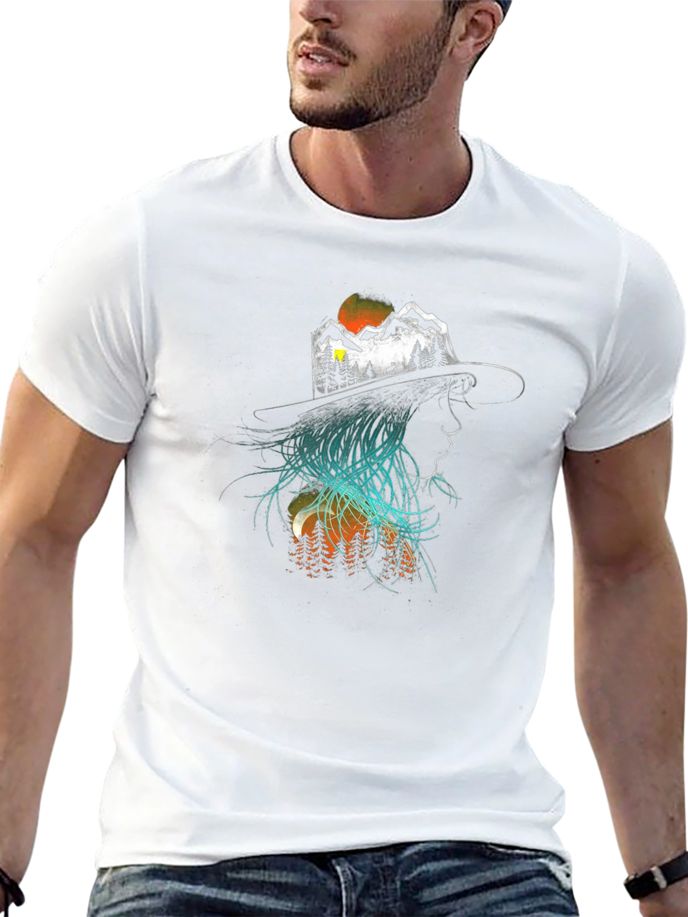 Nature Woman Graphic Tee - Black T-Shirt
