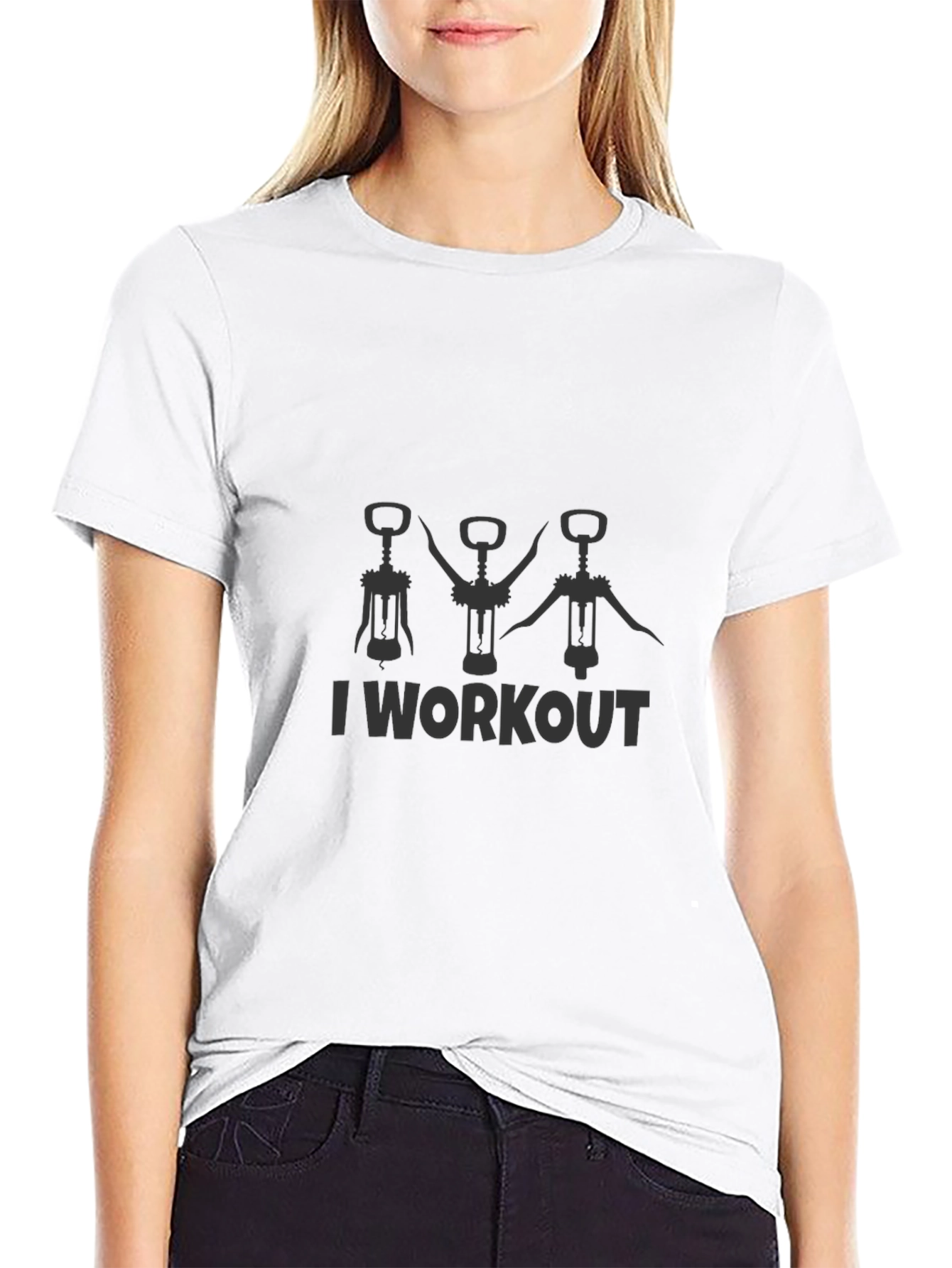 I Workout Wine Opener T-Shirt