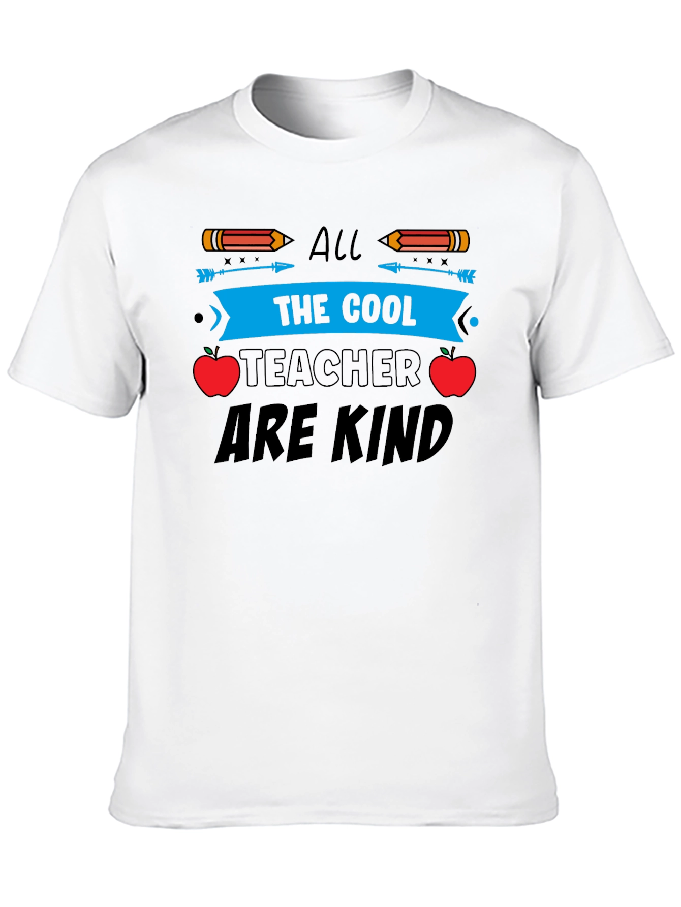 Cool Teacher Are Kind Black Graphic Tee