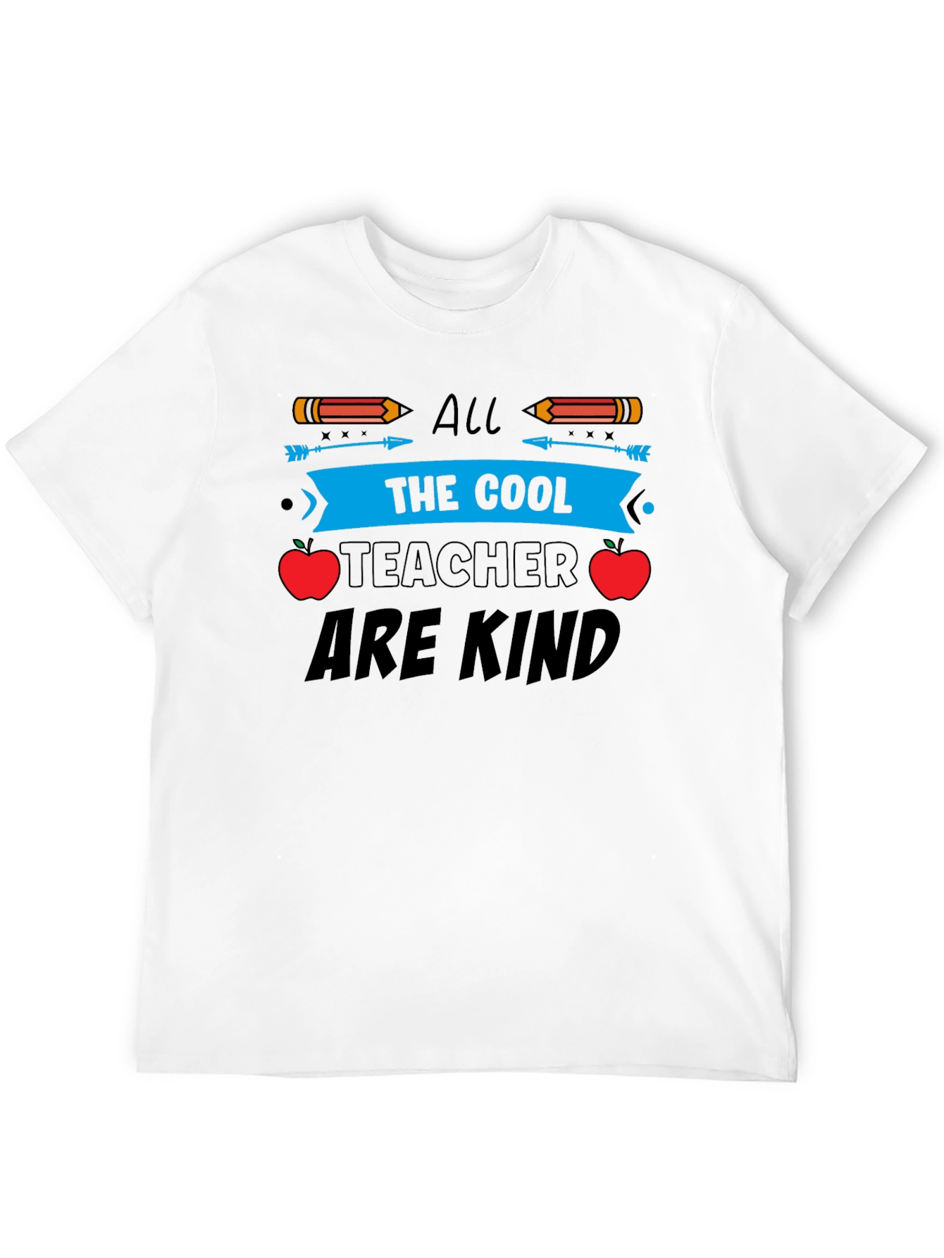 Cool Teacher Are Kind Black Graphic Tee