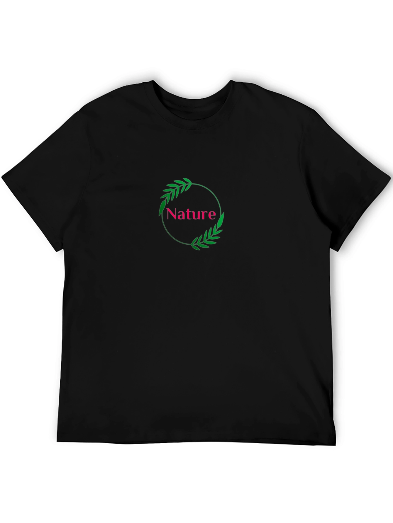 Nature Graphic Black T-Shirt
