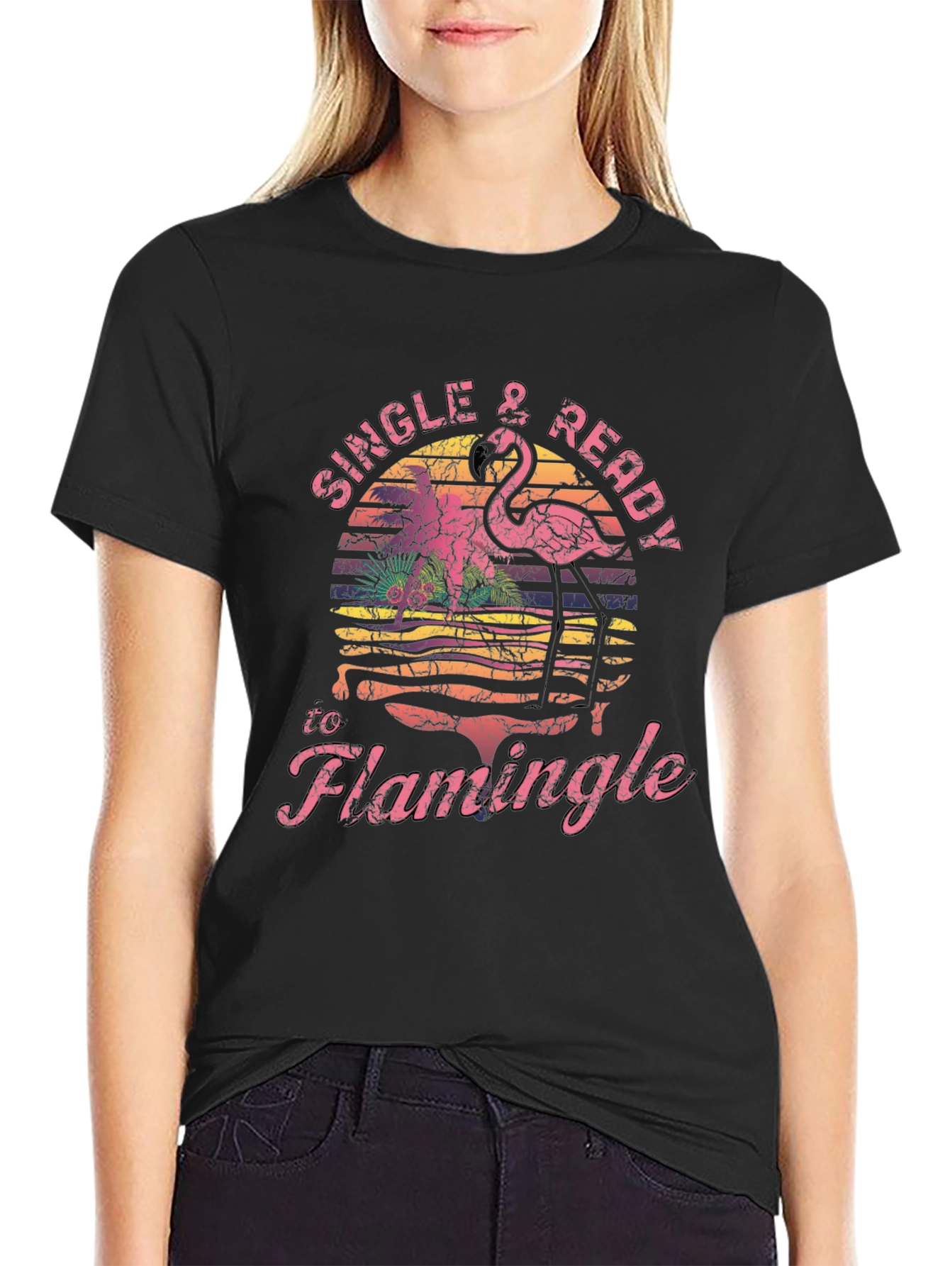 Single & Ready to Flamingo T-Shirt