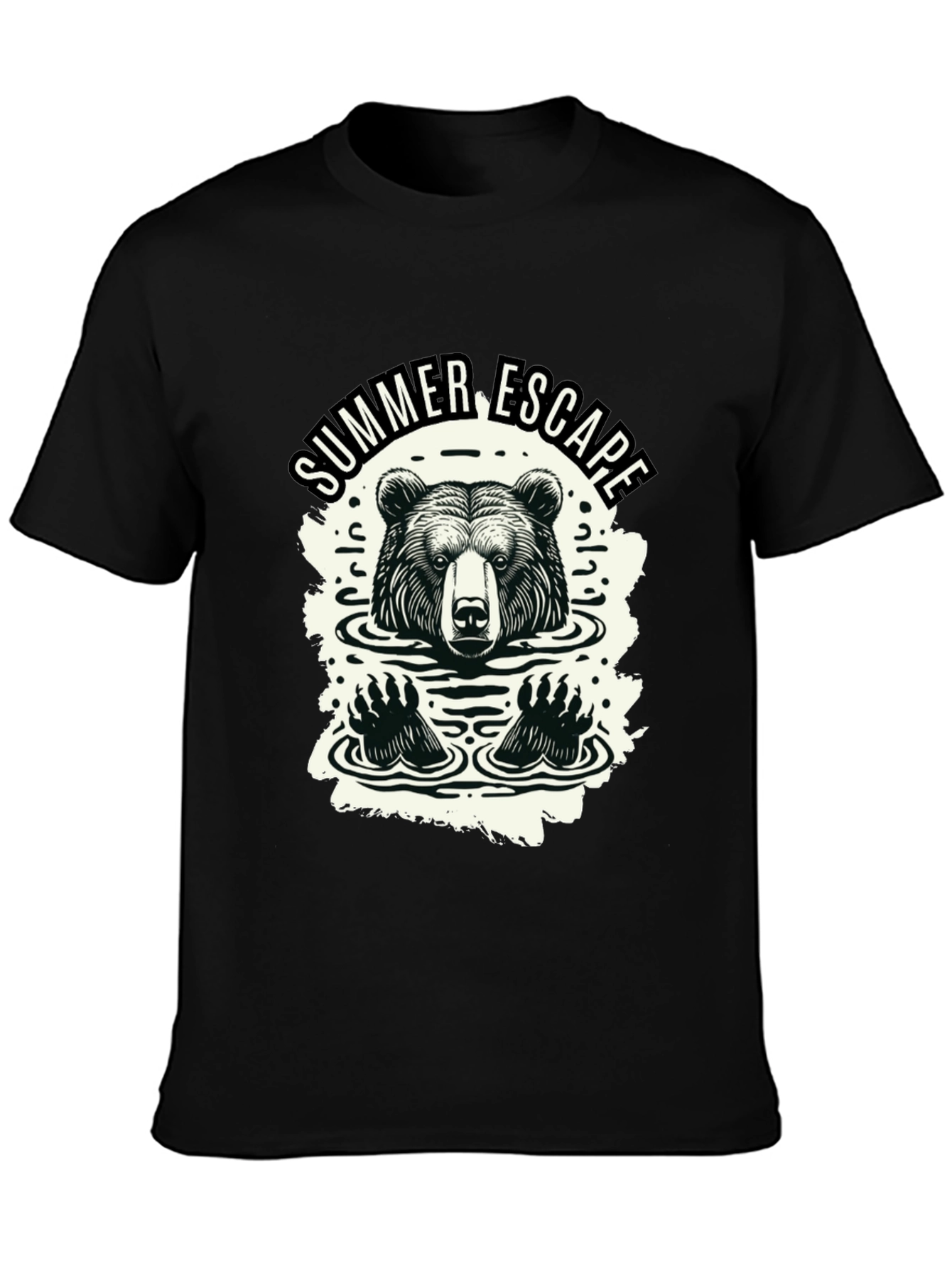 Summer Escape Bear Graphic Tee
