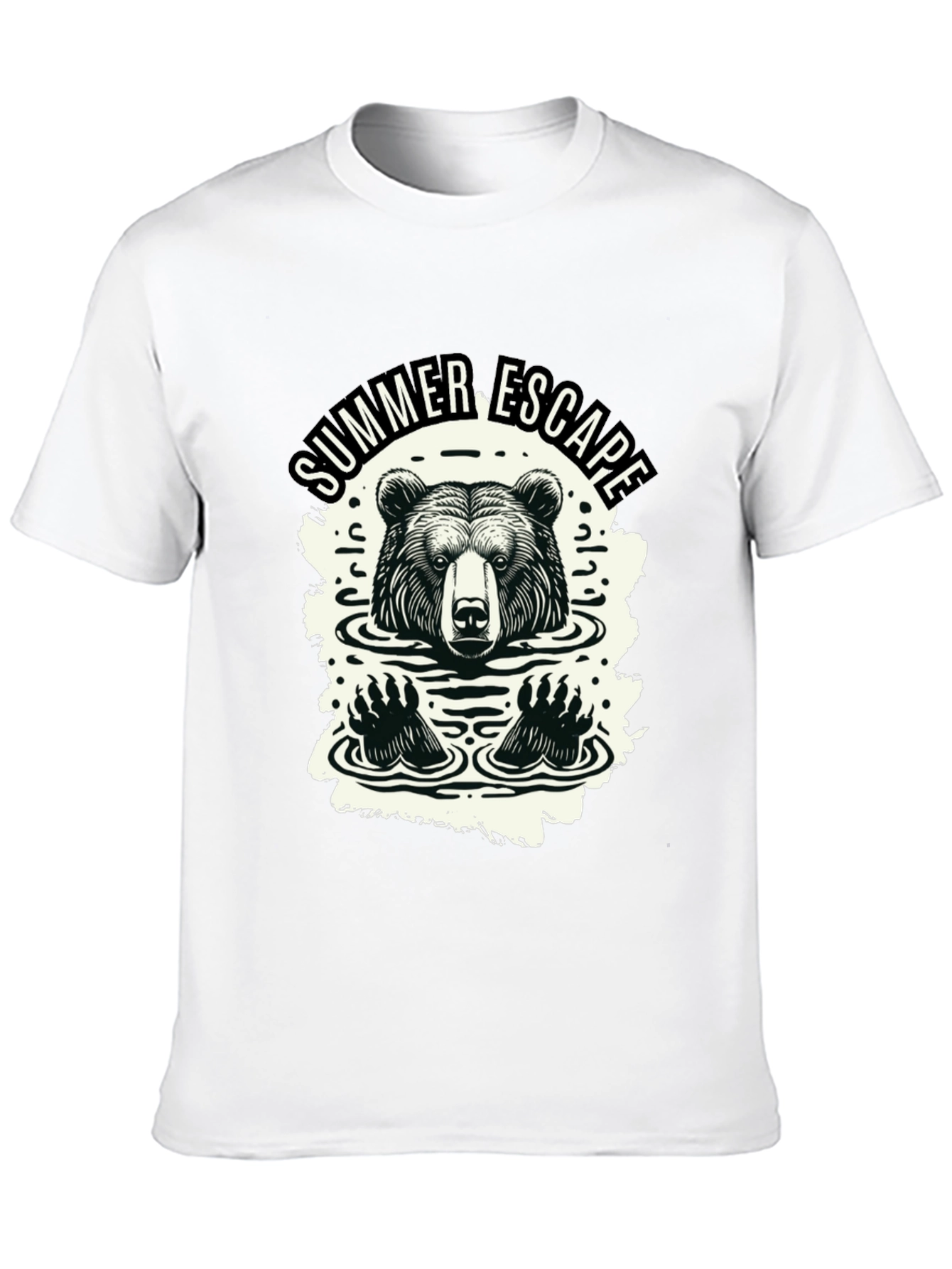 Summer Escape Bear Graphic Tee