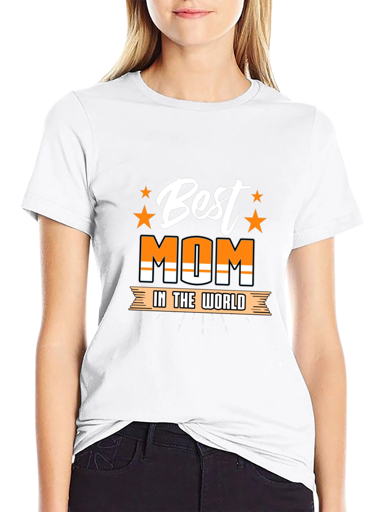Best Mom T-Shirt - Graphic Print Tee