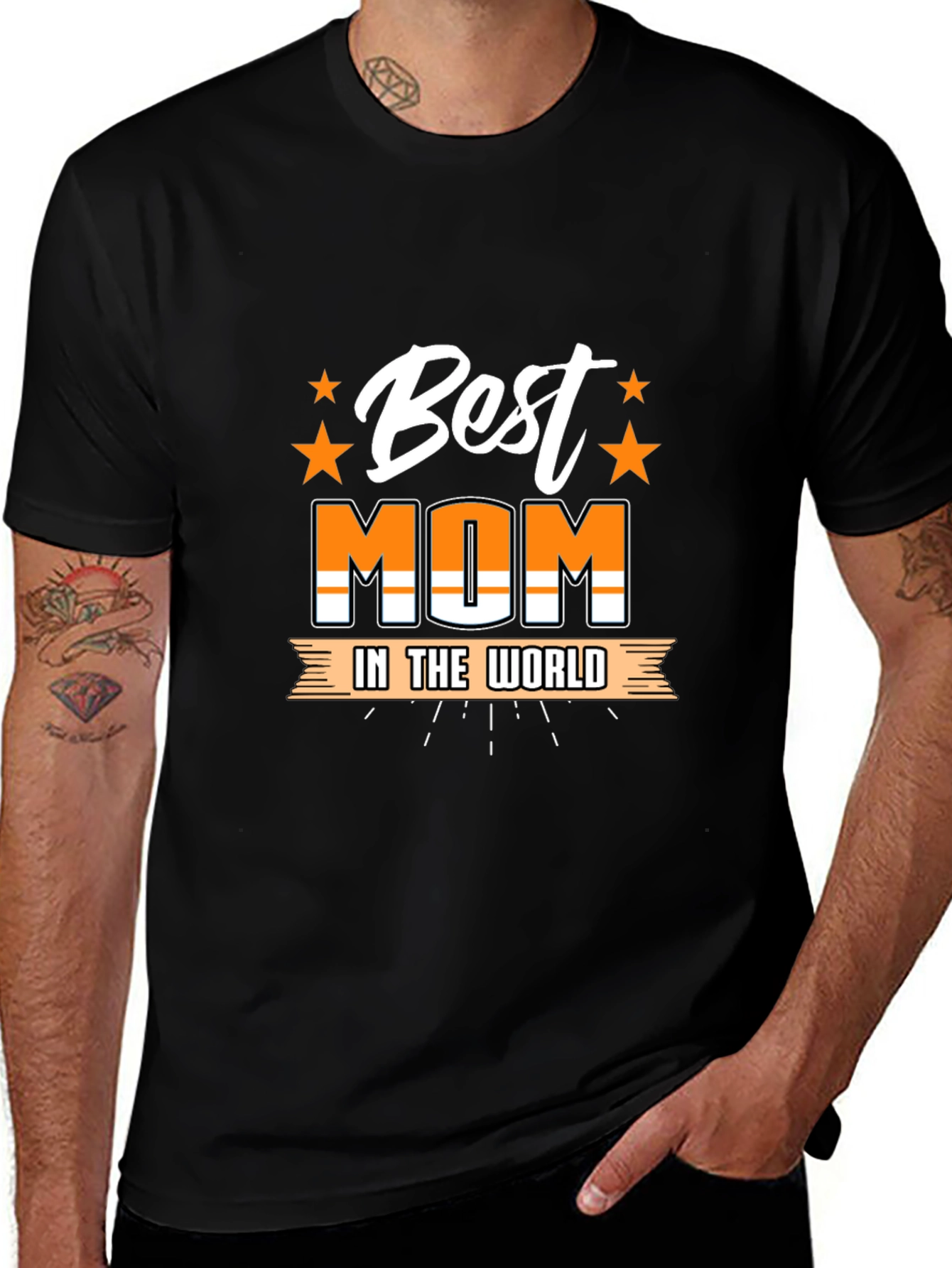 Best Mom T-Shirt - Graphic Print Tee