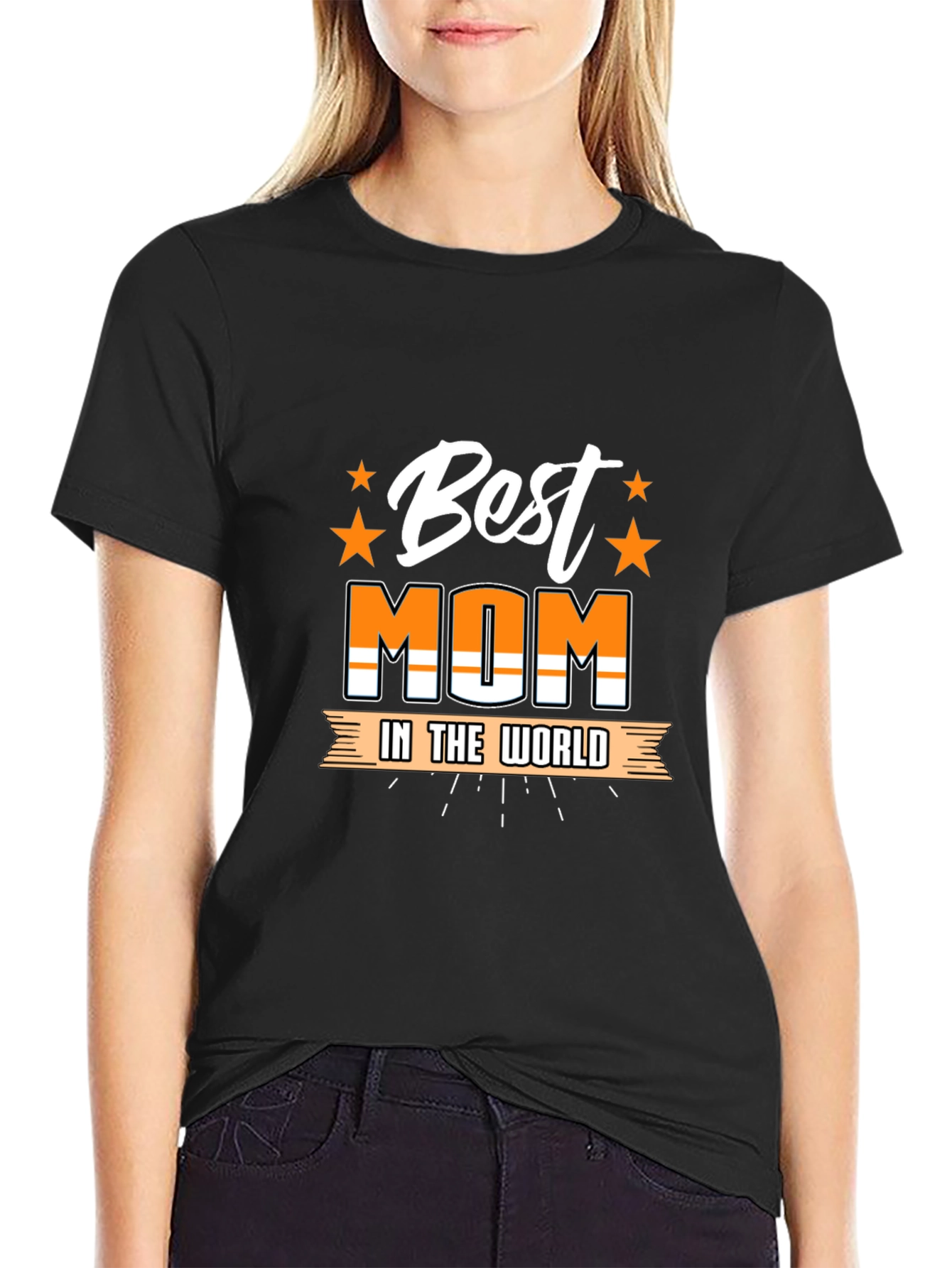 Best Mom T-Shirt - Graphic Print Tee