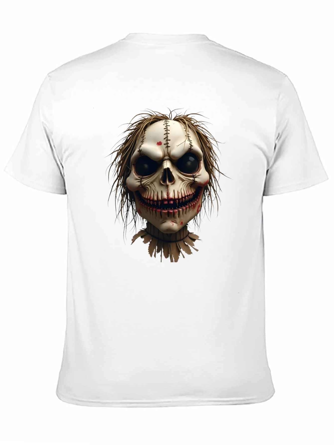 Scary Skull Graphic Tee - Mens Black T-Shirt