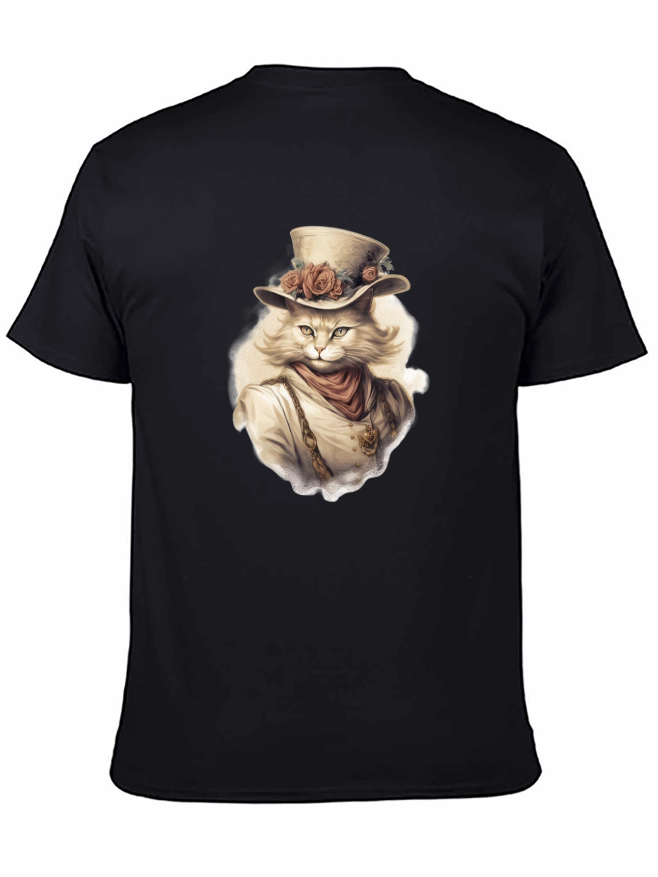 Steampunk Cat Graphic Tee - Unique Design