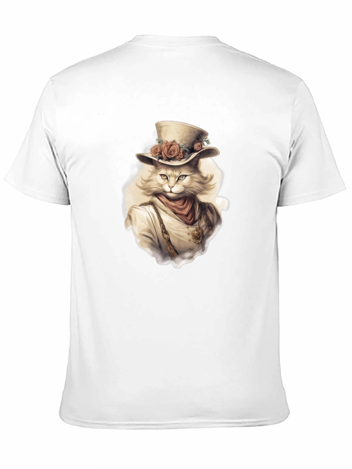 Steampunk Cat Graphic Tee - Unique Design