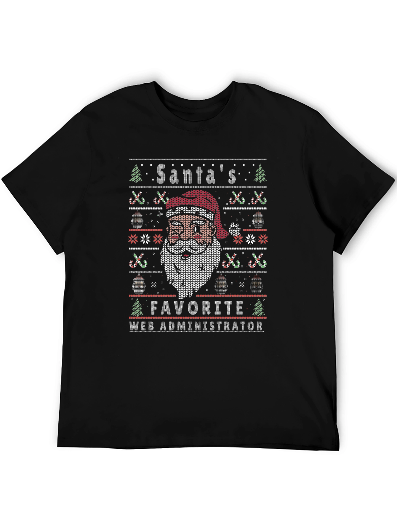 Santas Favorite Web Administrator Christmas Sweater T-Shirt