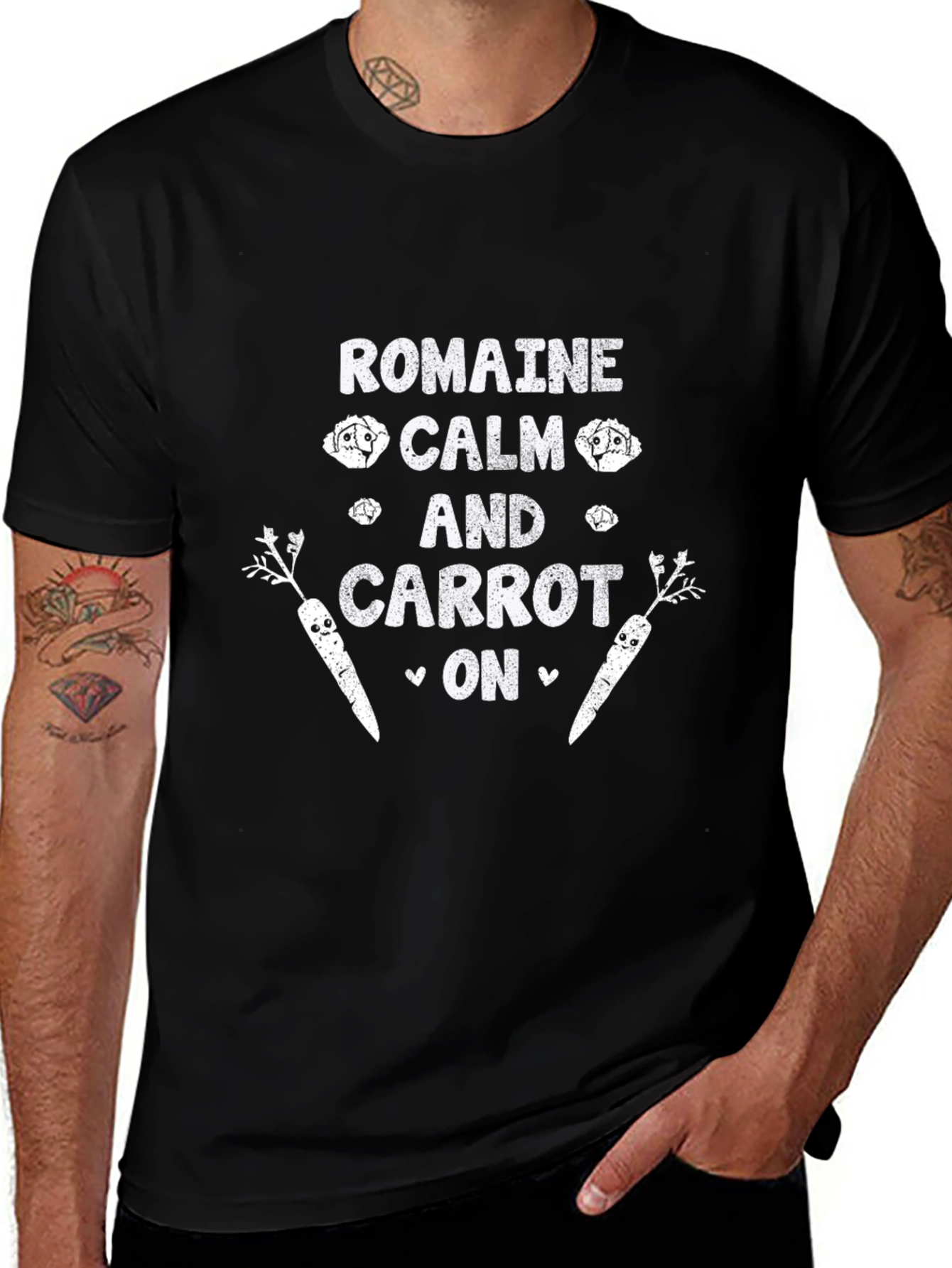 Romaine Calm and Carrot On Graphic Tee