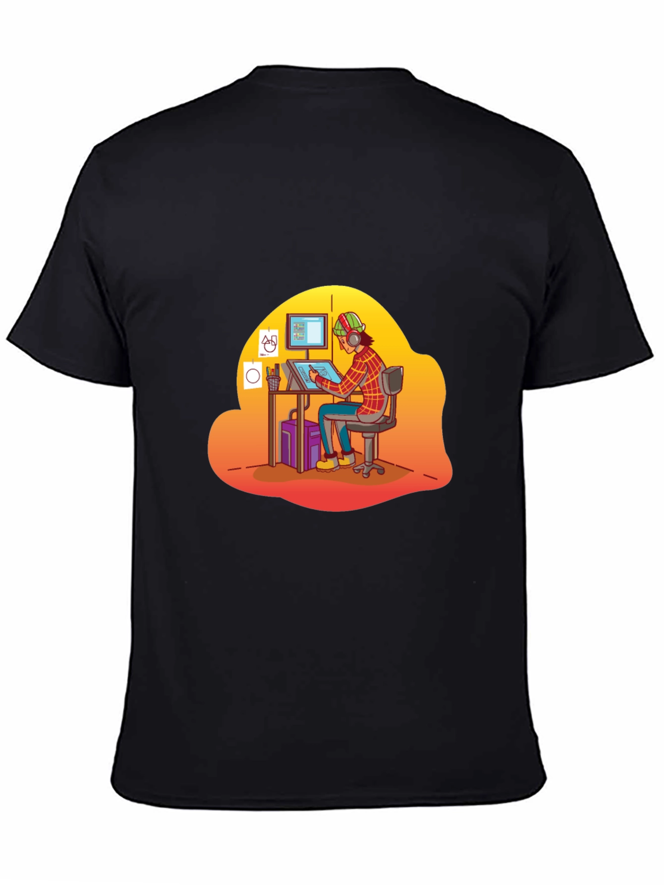Cartoon Artist Graphic Tee
