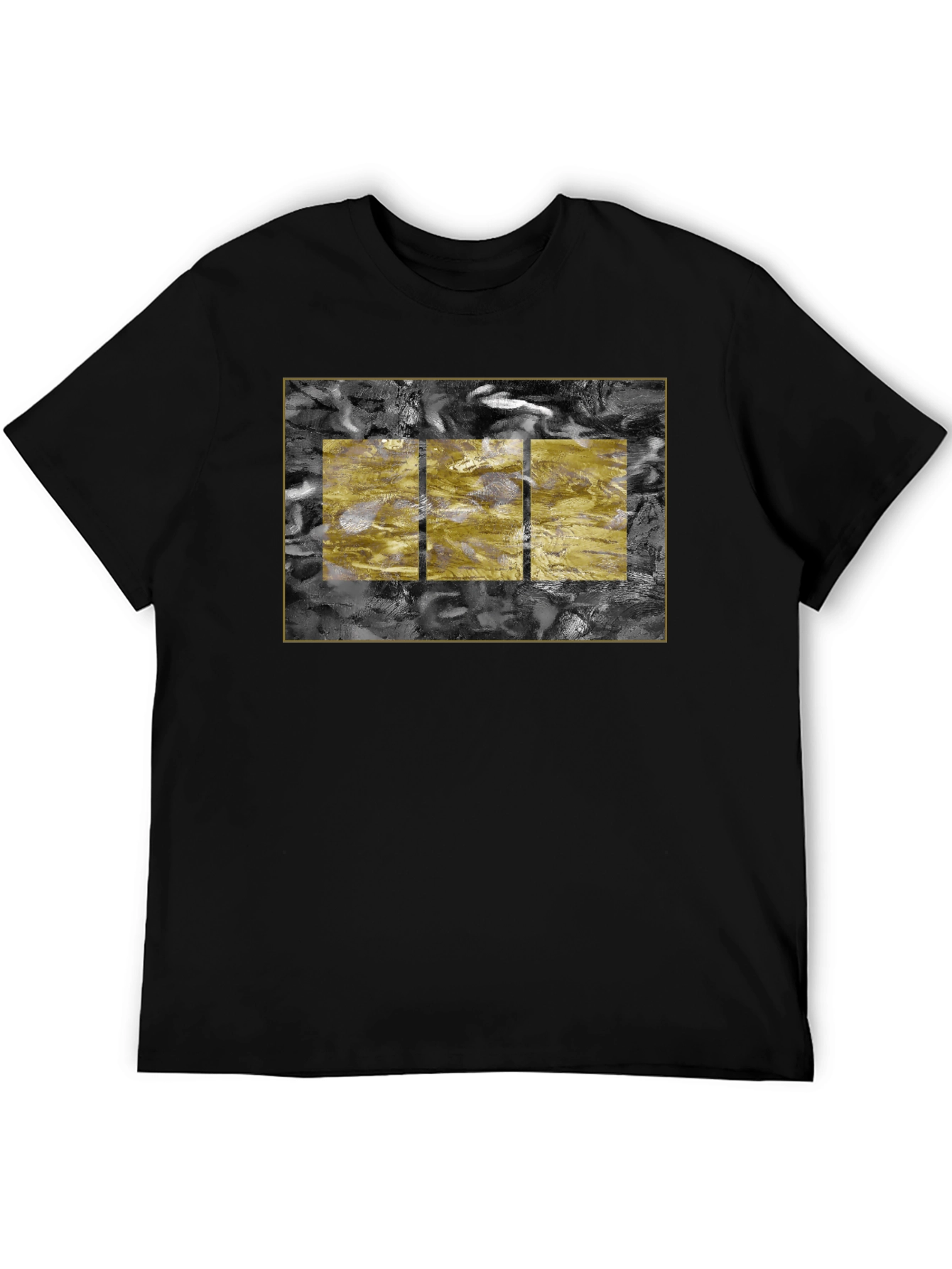 Abstract Art Tee - Black Cotton Blend