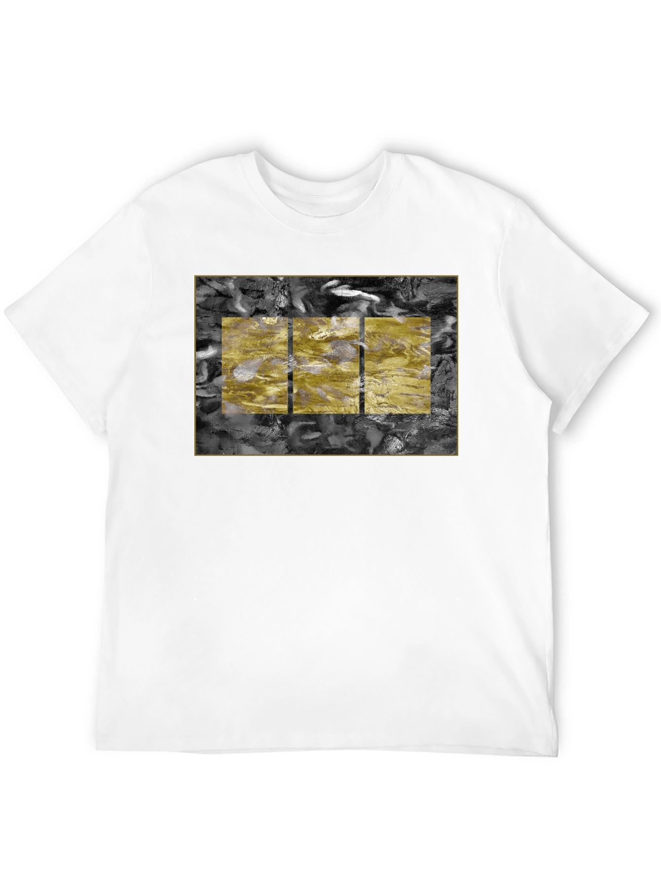 Abstract Art Tee - Black Cotton Blend