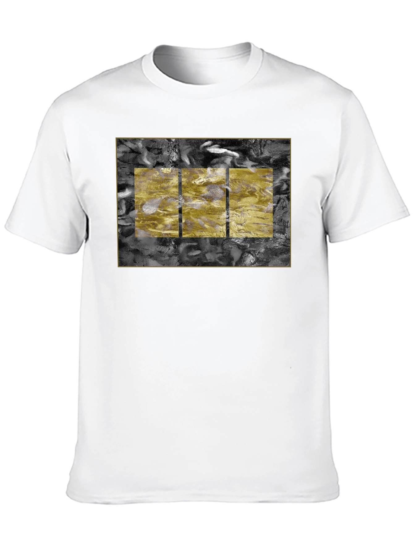 Abstract Art Tee - Black Cotton Blend