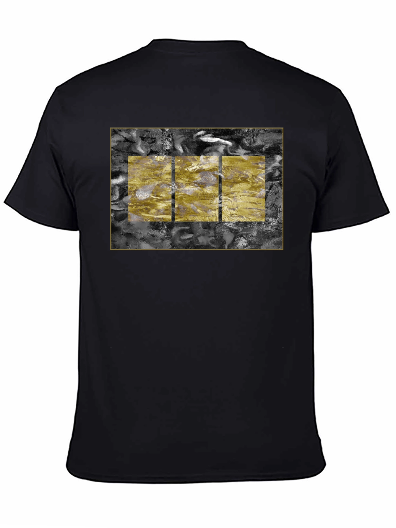 Abstract Art Tee - Black Cotton Blend