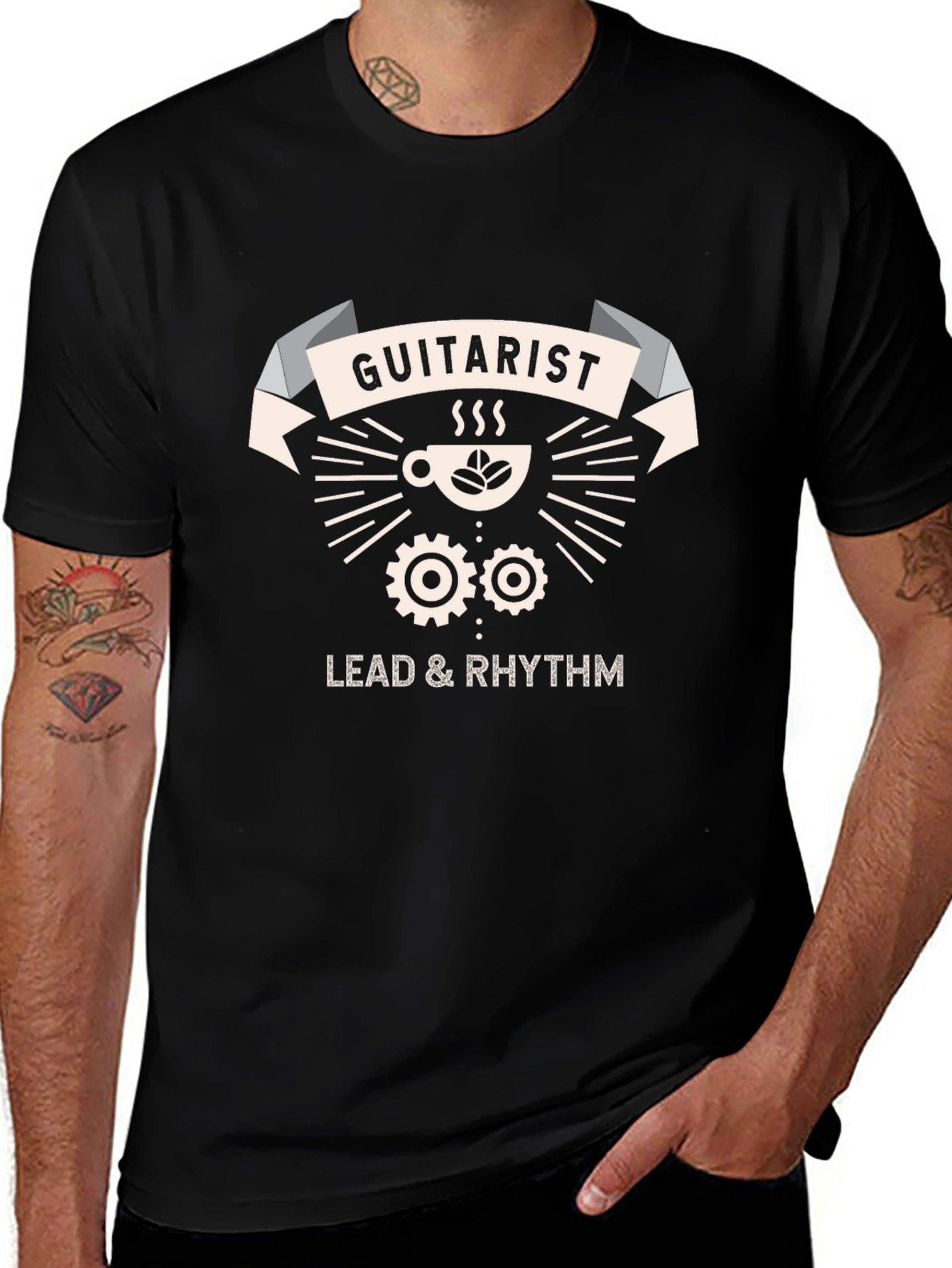 Guitarist Lead & Rhythm Coffee T-Shirt