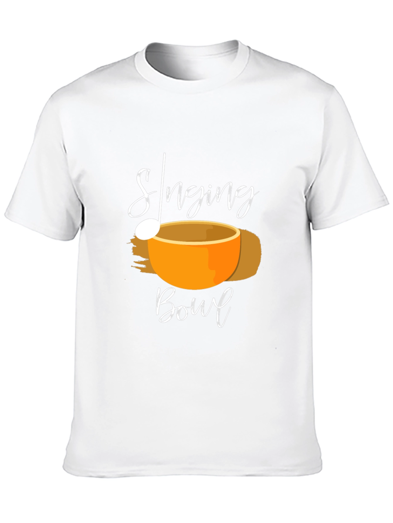 Singing Bowl Black T-Shirt - Meditation Apparel