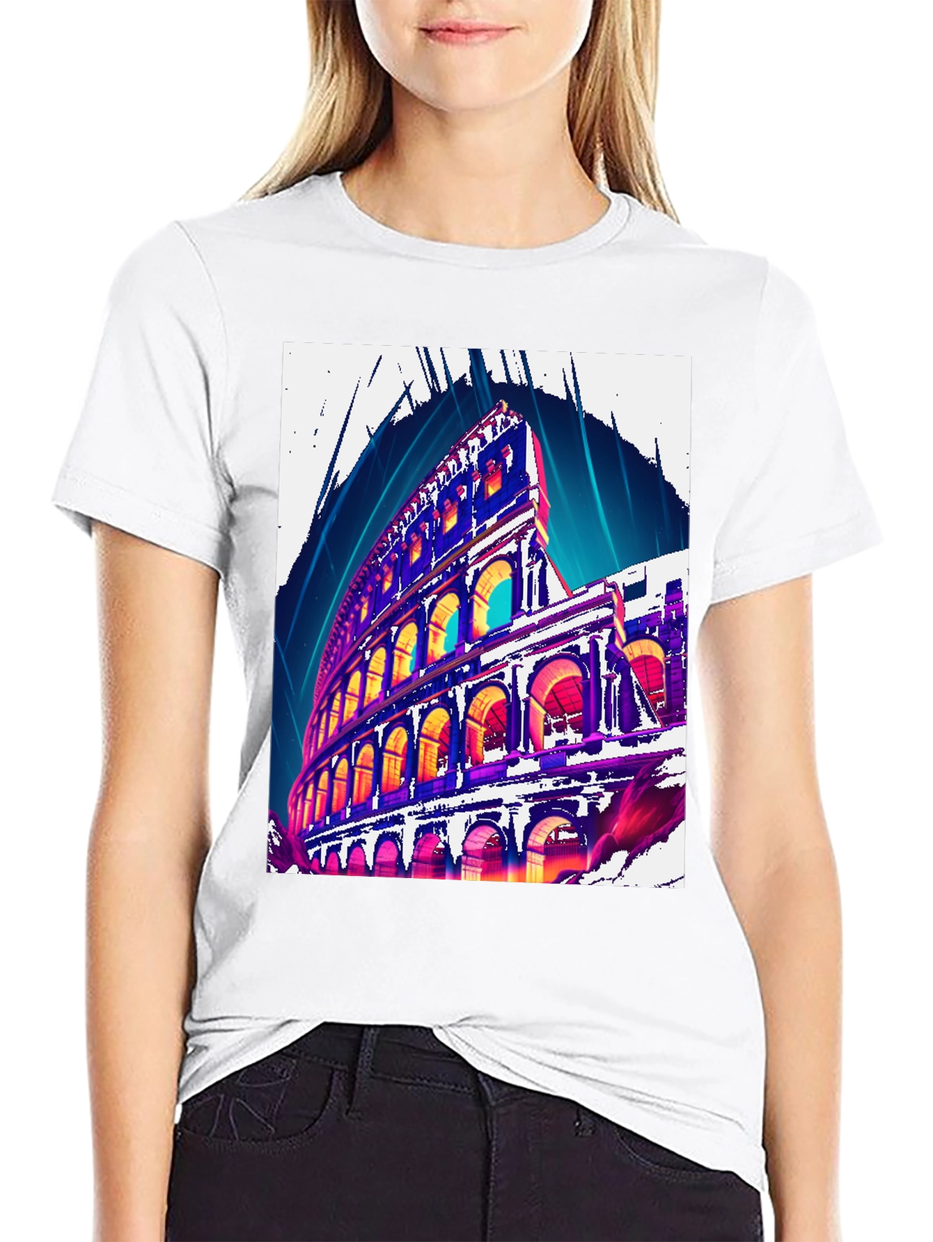 Colosseum Graphic Tee - Rome Landmark T-Shirt