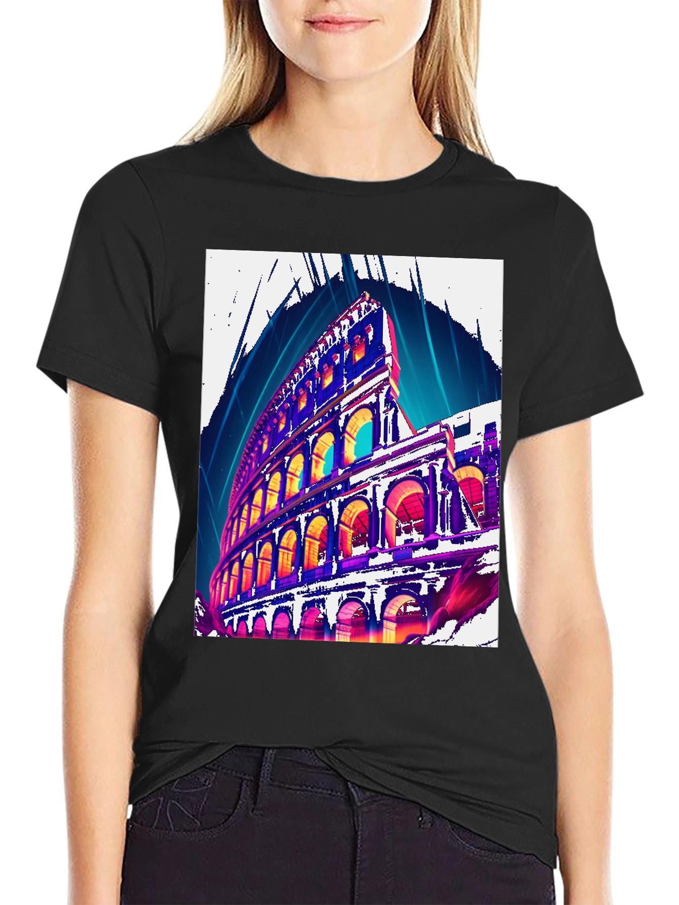 Colosseum Graphic Tee - Rome Landmark T-Shirt