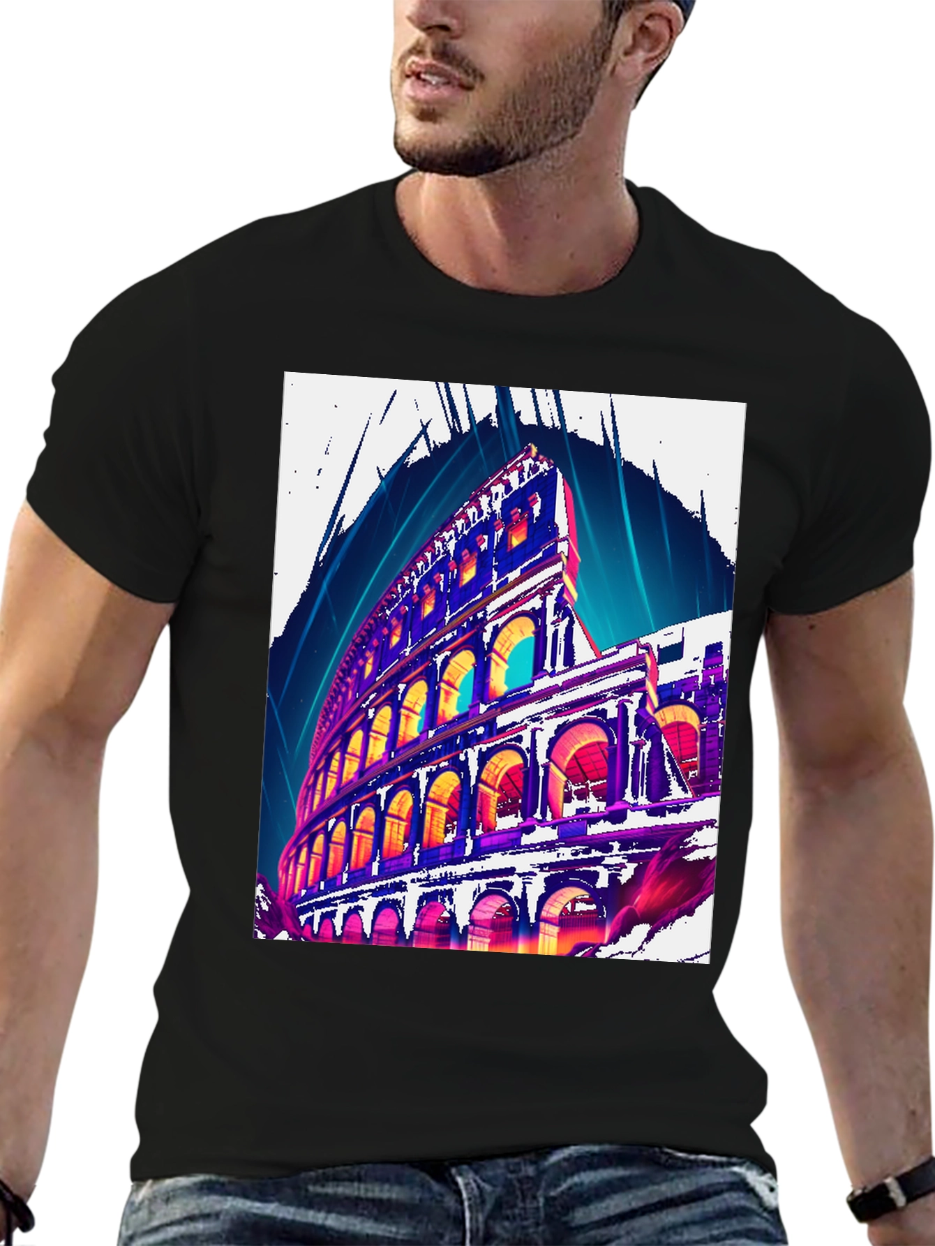 Colosseum Graphic Tee - Rome Landmark T-Shirt