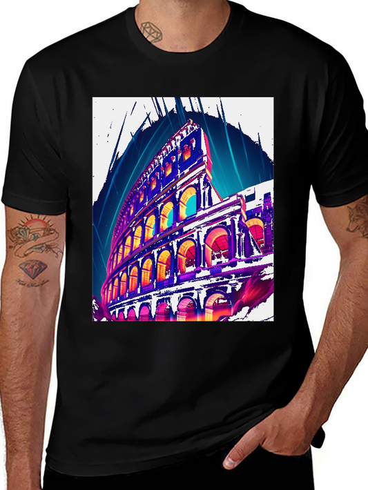 Colosseum Graphic Tee - Rome Landmark T-Shirt
