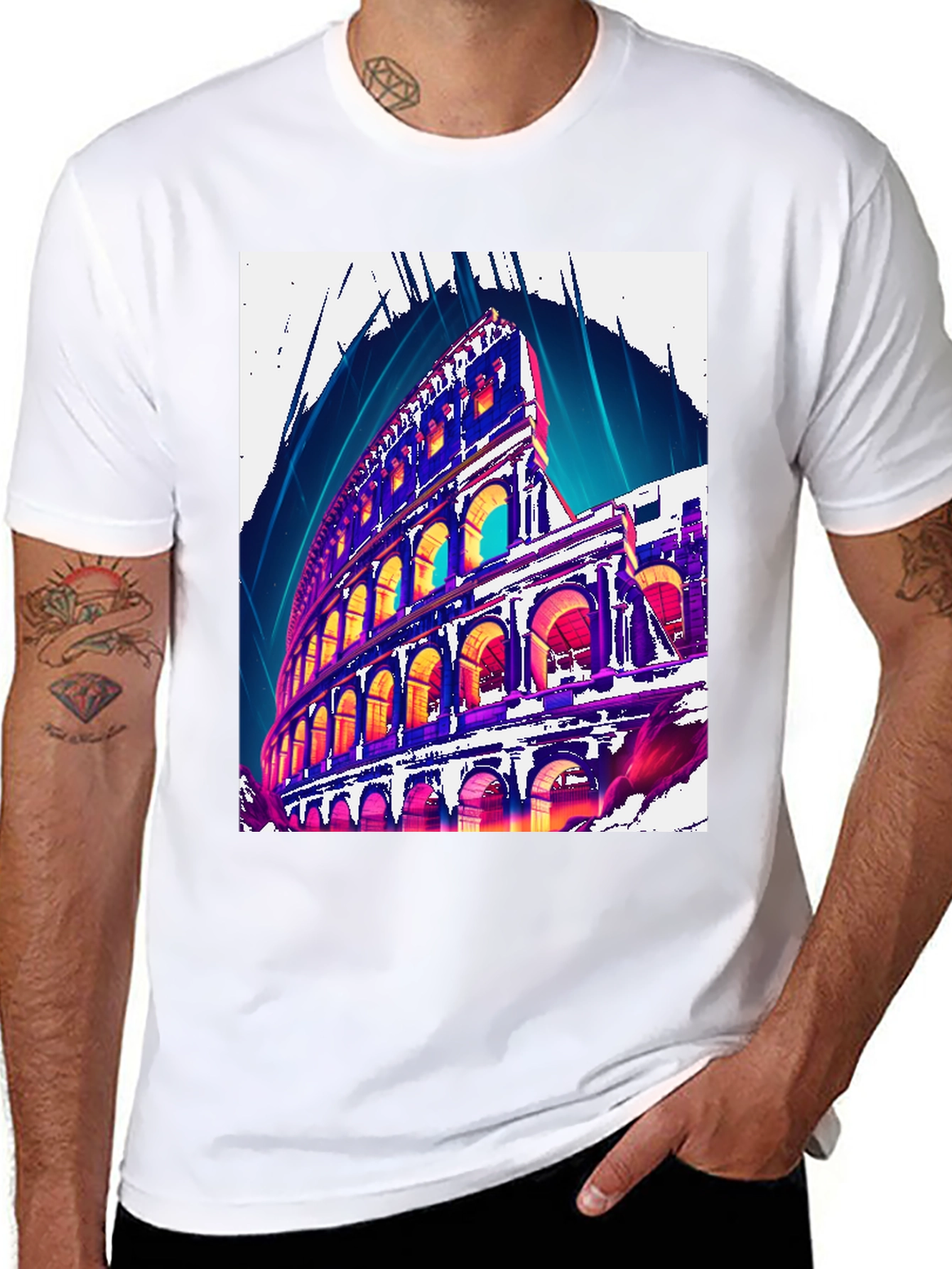 Colosseum Graphic Tee - Rome Landmark T-Shirt